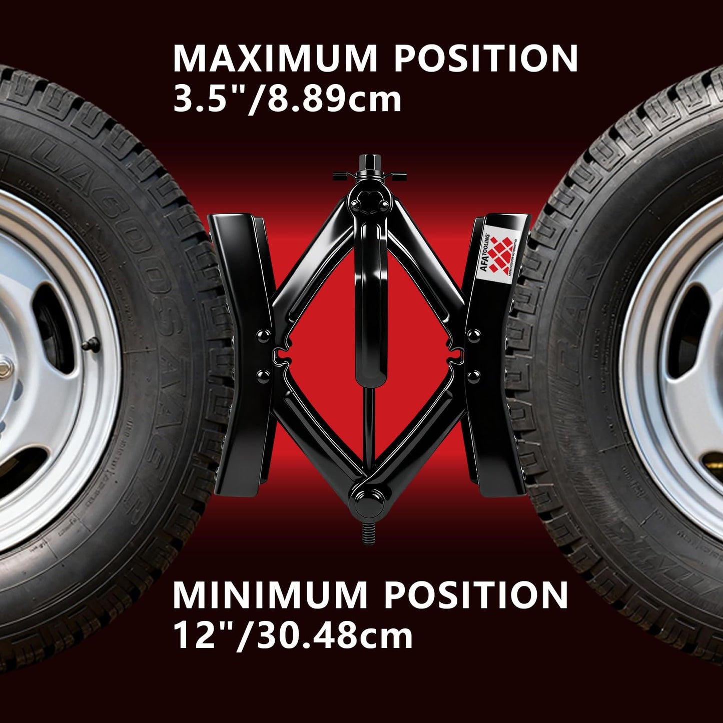 RV X-Chock Stabilizer Wheel Chocks 2 Pack, Heavy Duty Steel RV Wheel Stabilizer for Travel Trailer & Camper, Adjustable 3 7/8"-12" Tire Spacing, Anti-Slip & Rust-Proof RV Leveling Accessory