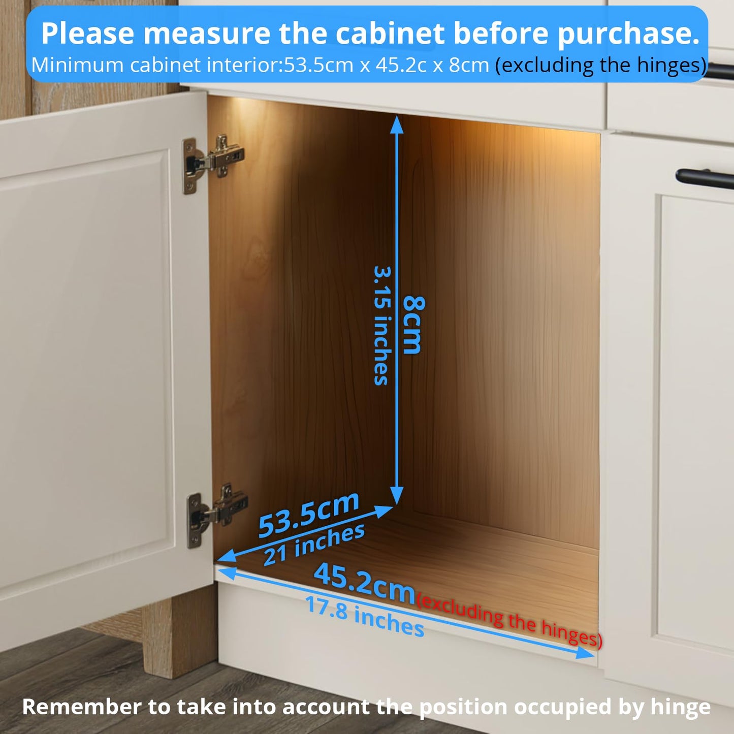 Pull Out Cabinet Organizer, Versatile Slide Out Kitchen Organizers and Storage, Heavy Duty Drawer Cupboard Storage Basket, Smooth Sliding, Chrome Finish (Outside Dimensions: 17.8”W x 21”D)
