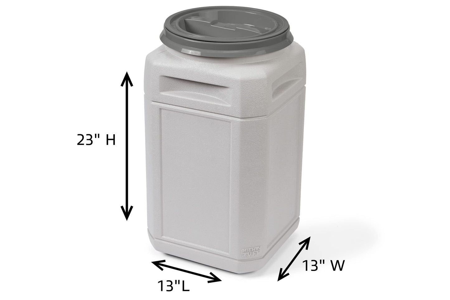 Mighty Tuff Airtight Dog Food Storage Container – 13 Gal, up to 54 lb Capacity – Cat and Dog Food Container with Twist Lid & Handles – BPA-Free, Made in USA