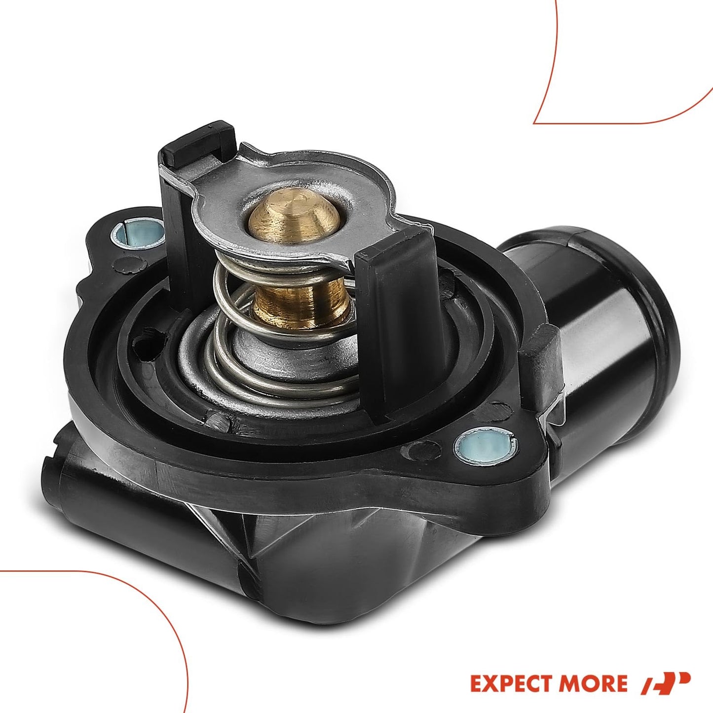 A-Premium Engine Coolant Thermostat Housing Assembly Compatible with Chrysler 300 Dodge Challenger Charger 2011-2021 V6 3.6L