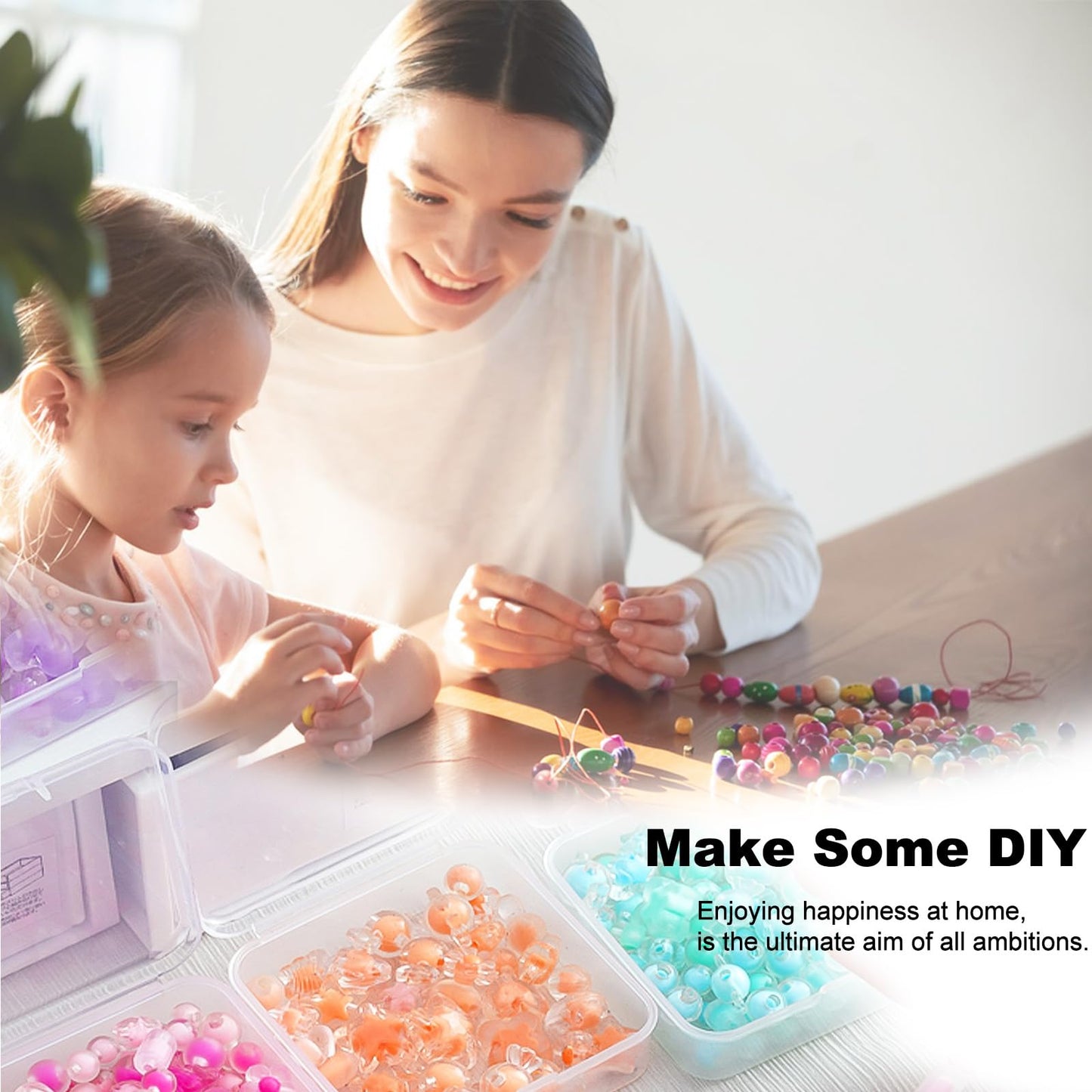 DILIBRA Bead Organizer Box, 92Pcs Small Bead Organizers and Storage Plastic Cases, Mini Clear Storage Containers Boxes with Hinged Lid for Diamond Painting Accessories Seed Jewelry Crafts