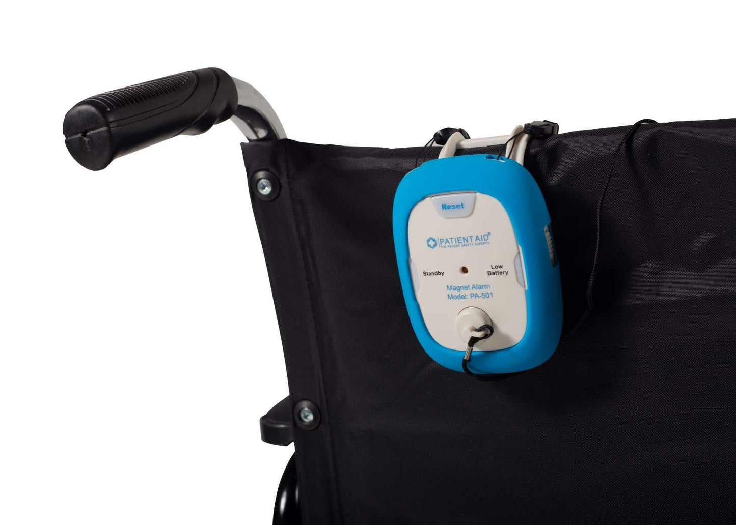 Patient Aid Chair & Bed Alarm: Magnetic String Alarm for Elderly and Dementia Patients :: Helps Prevent Falls and Wandering :: Comes with Battery, Magnetic Alert for Caregiver and 3O