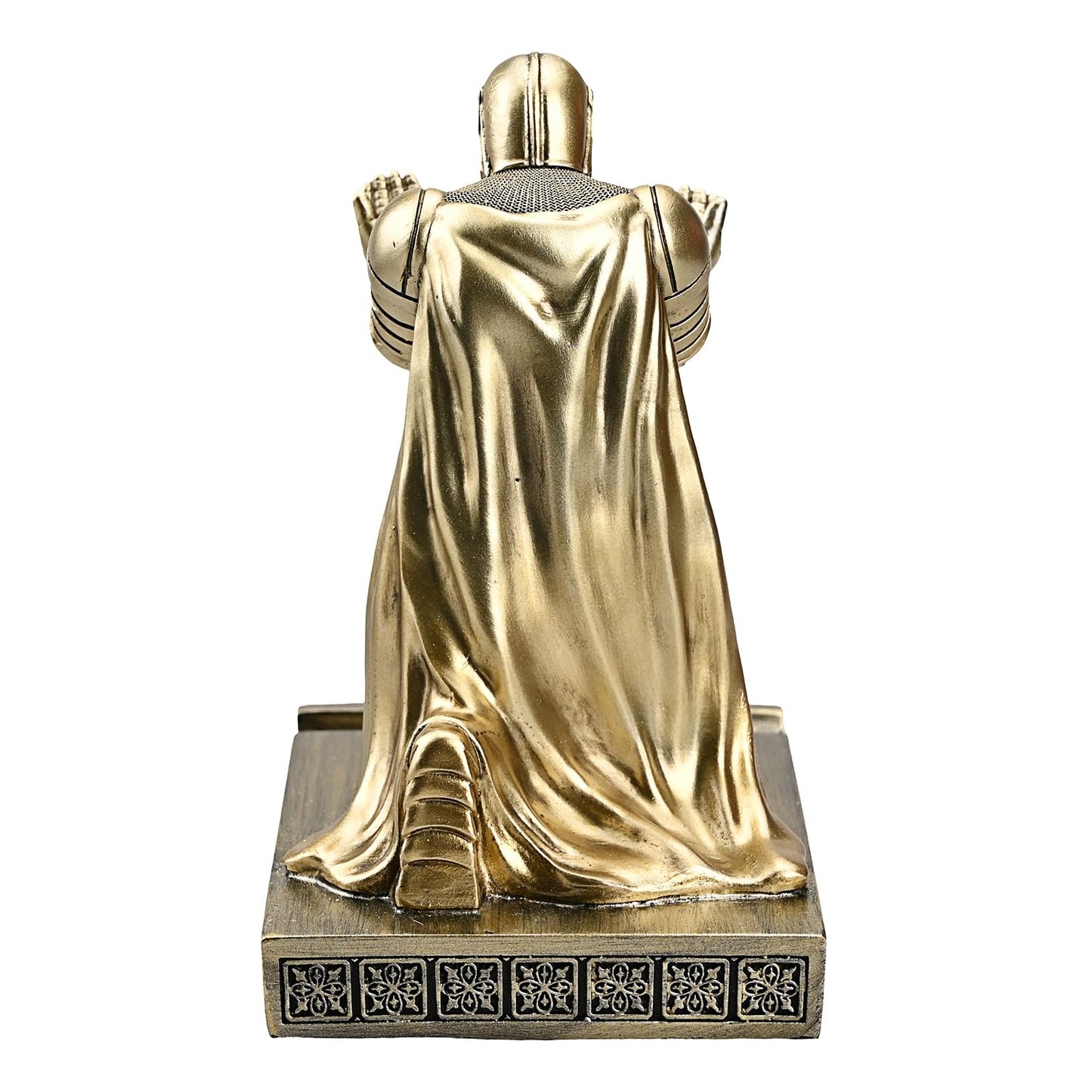 CYXStar Windbreaker Soldier Knight Pen Holder Personalized Desk Accessory, Mobile Phone & Gaming Controller Holder, Device Stand Gift for Medieval Enthusiasts (Bronze)