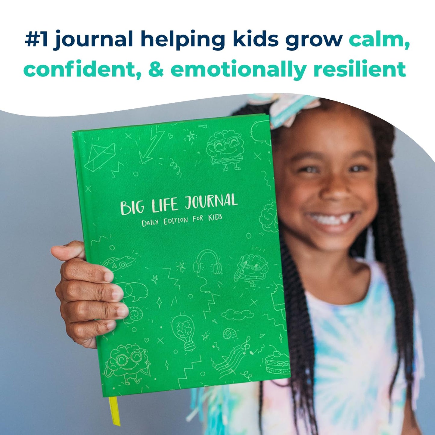 Big Life Journal - Daily Journal for Kids - A Growth Mindset Workbook for Children – Interactive Journal and Goal Planner for Kids – Daily Guided Journal for Children… (Green)