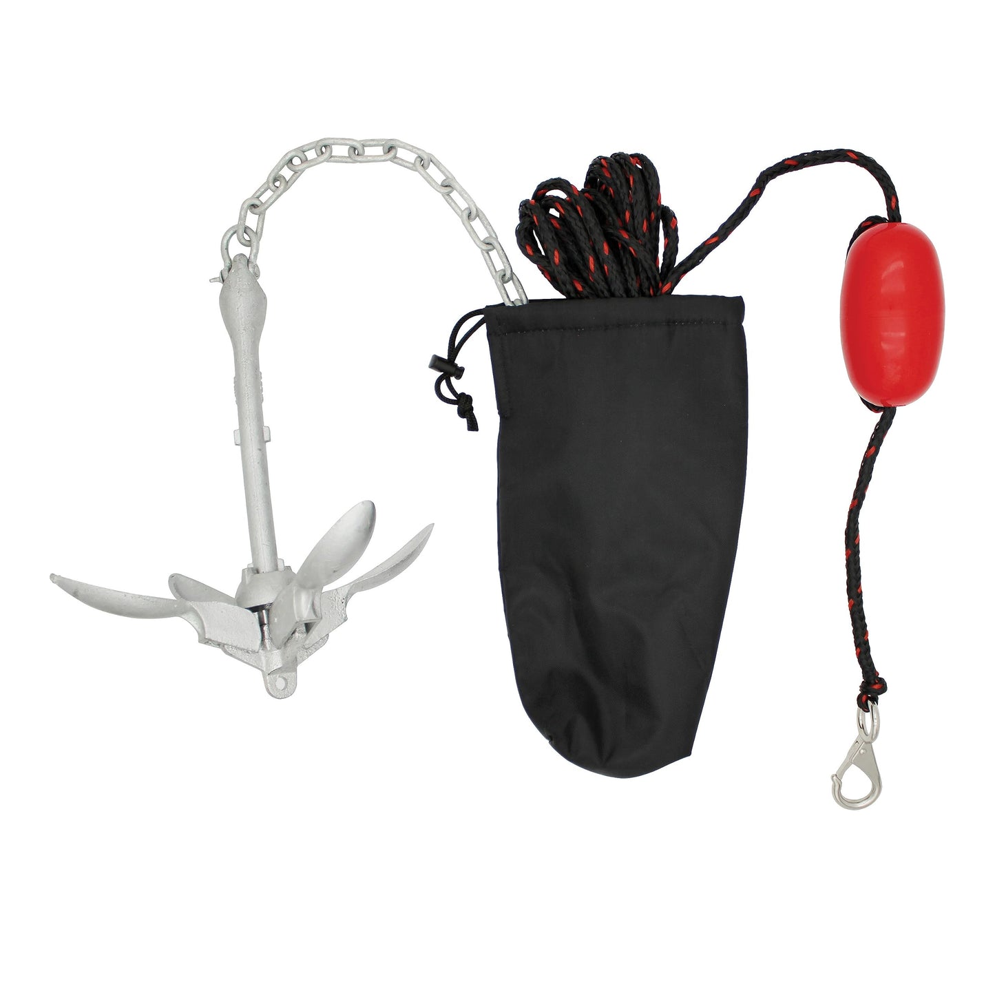 Extreme Max 3006.6785 Boattector Complete Deluxe Grapnel Anchor Kit for Small Boats, Kayaks, PWC, Jet Ski, Paddle Boards, Etc. - 3.5 lbs
