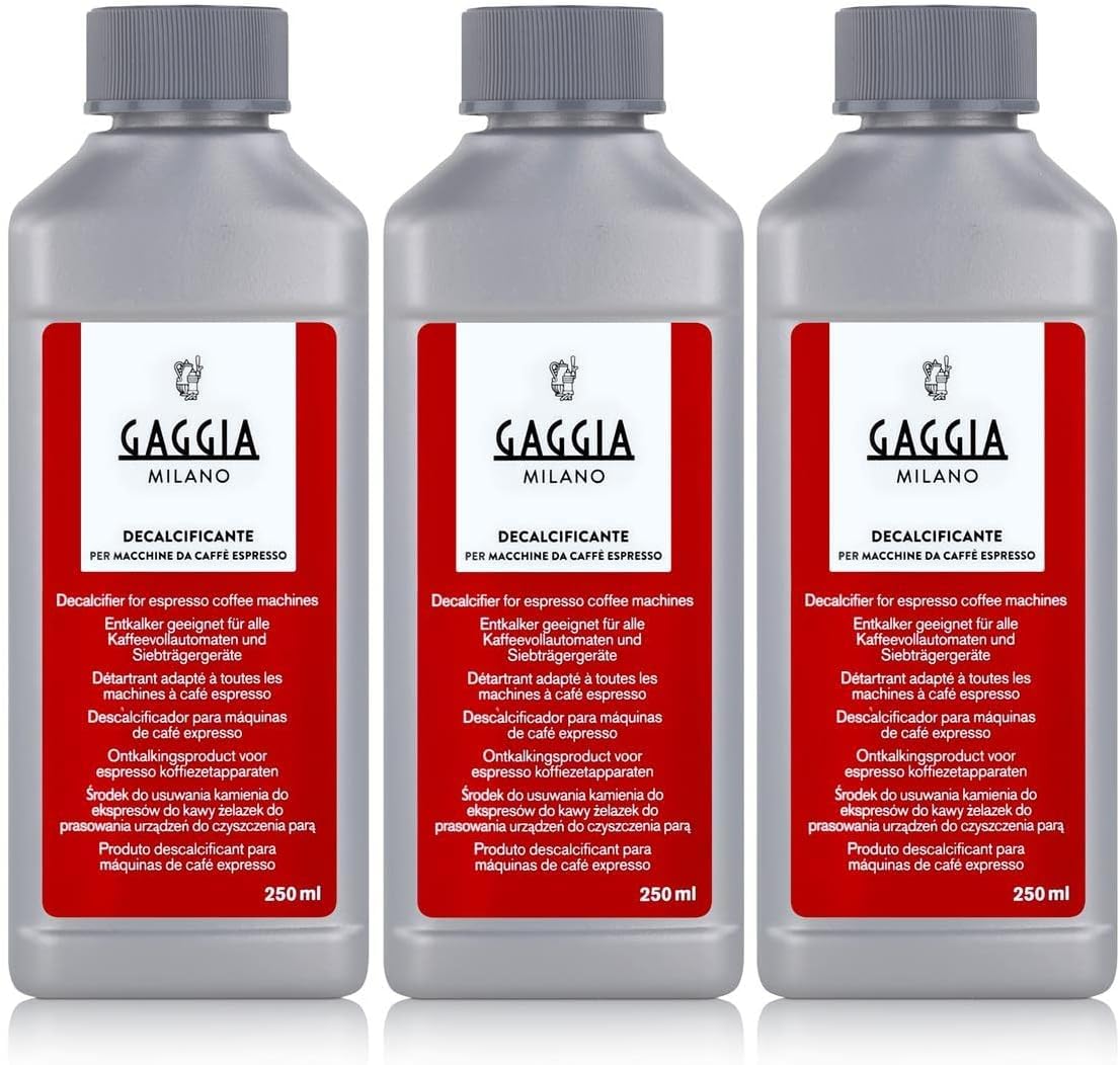 Gaggia Liquid Descaler - Decalcifier for Fully Automatic Coffee Machines - 250 ml | 8.45 Fl. Oz. (3 Bottles)