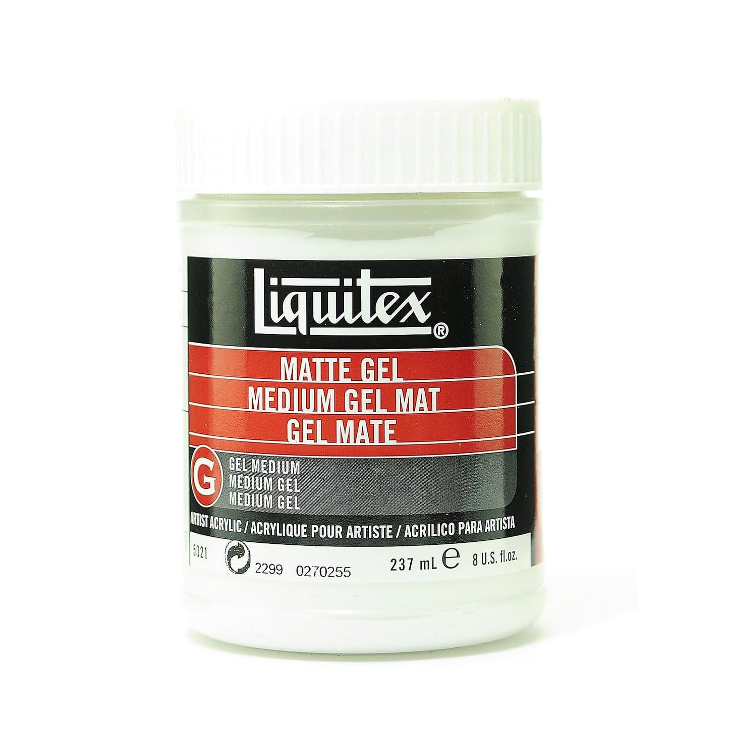 Reeves Liquitex 8-Ounce Matte Gel Acrylic Medium Gel