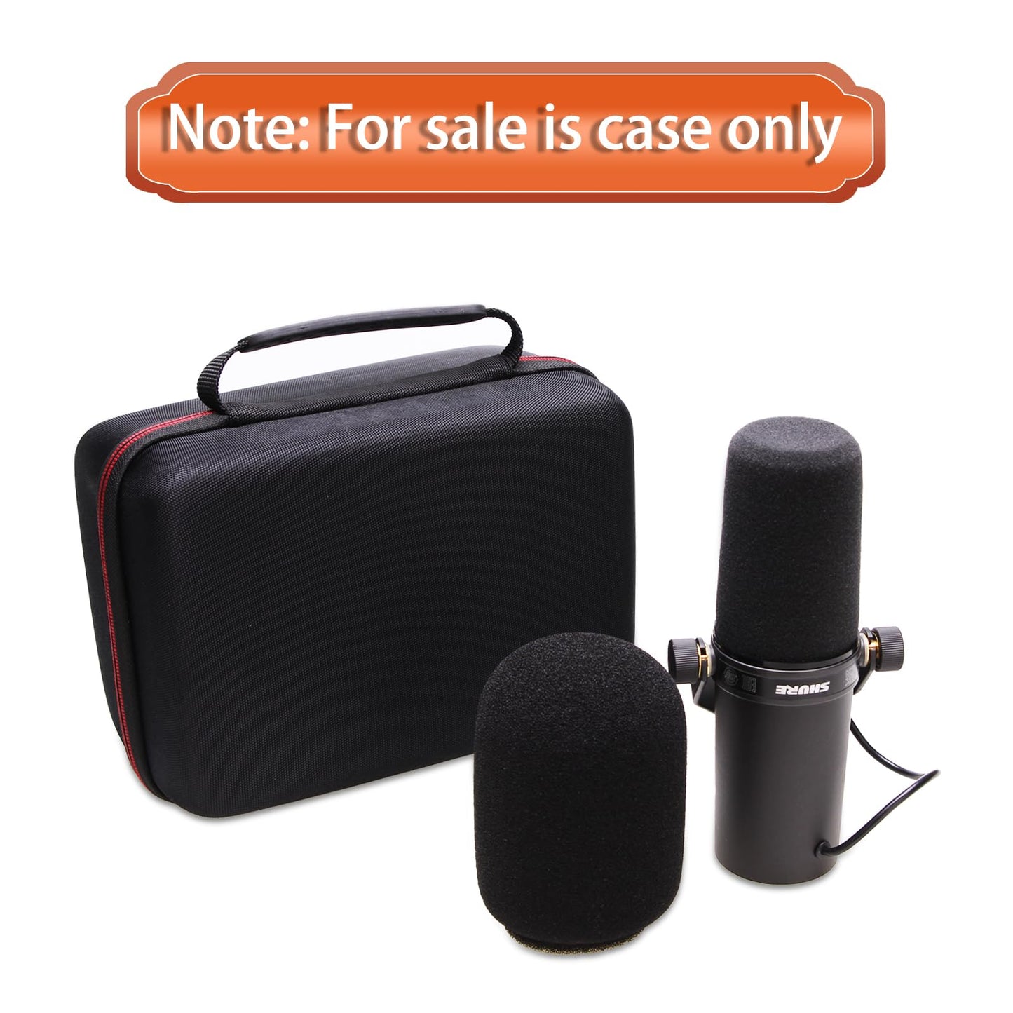 LTGEM Case Compatible with Shure SM7B / MV7+ / MV7X / MX7I / MV7 Microphone(Case Only)