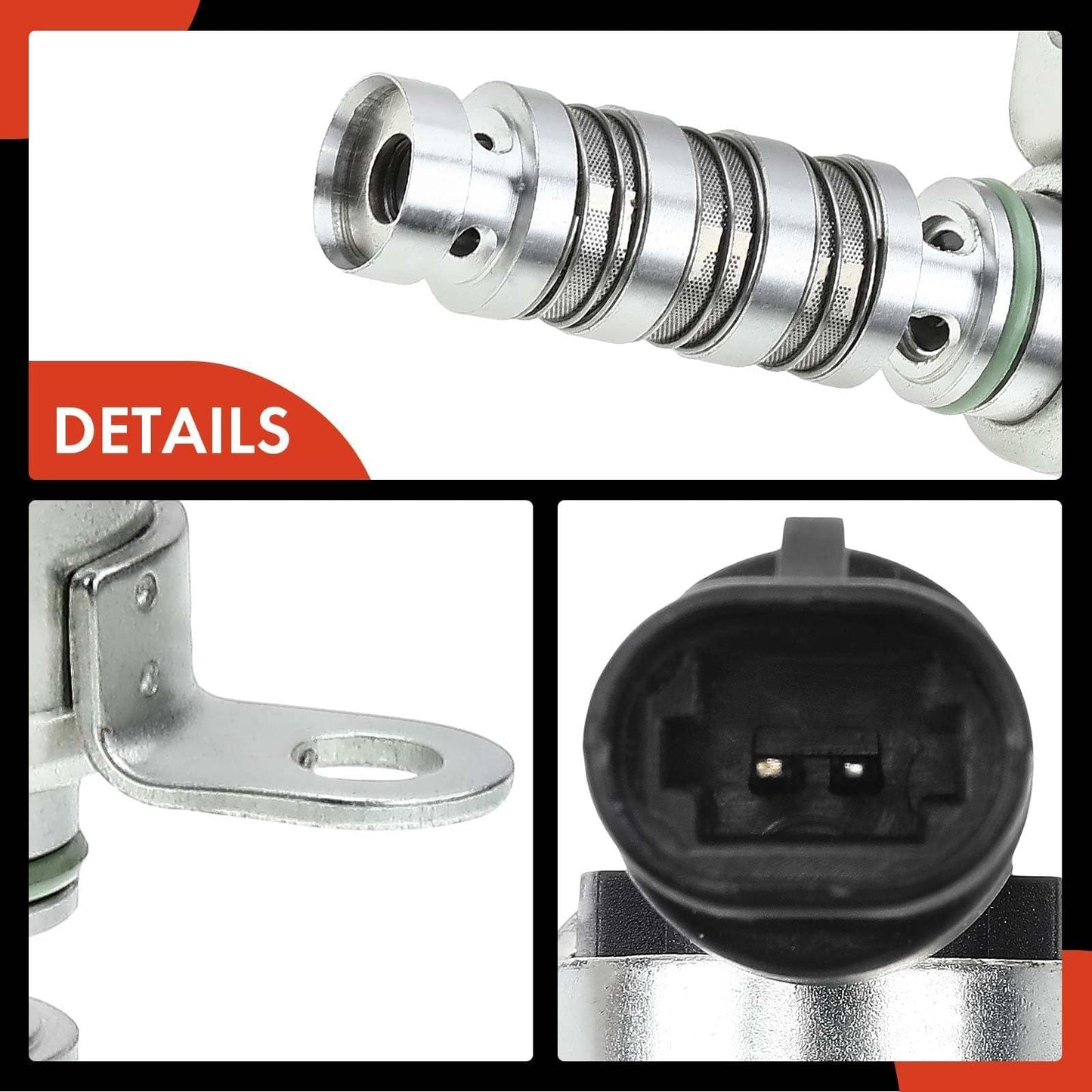 A-Premium Engine Variable Valve Timing (VVT) Solenoid Compatible with Kia Soul Optima Forte5 Forte Koup Seltos & Hyundai Elantra Coupe GT Tucson Kona, Replace# 24375-2E100