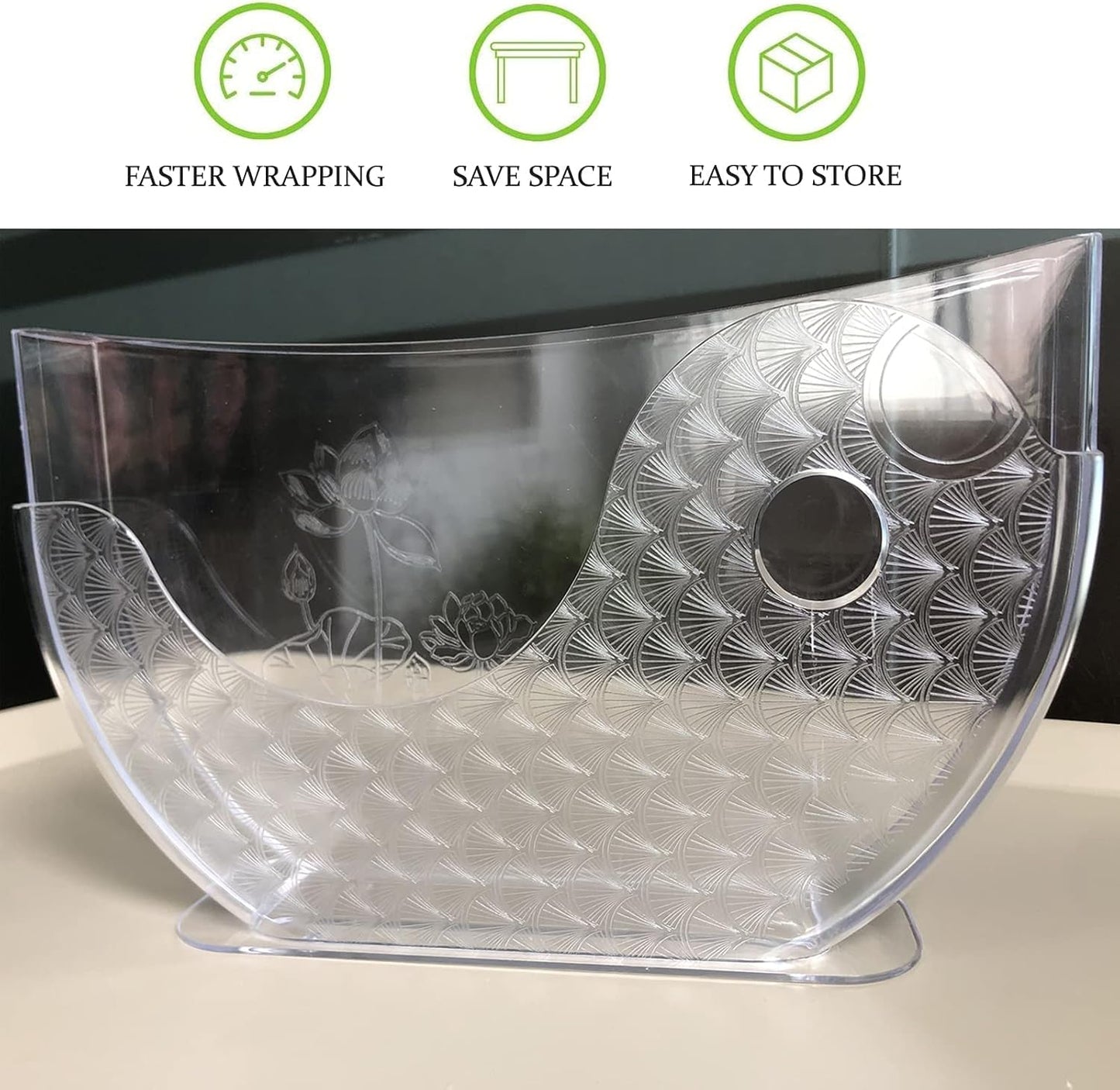 Aihmilcl Rice Paper Water Bowl Holder for Summer Rolls 10.62" (Rice Paper Not Included) - One Pack