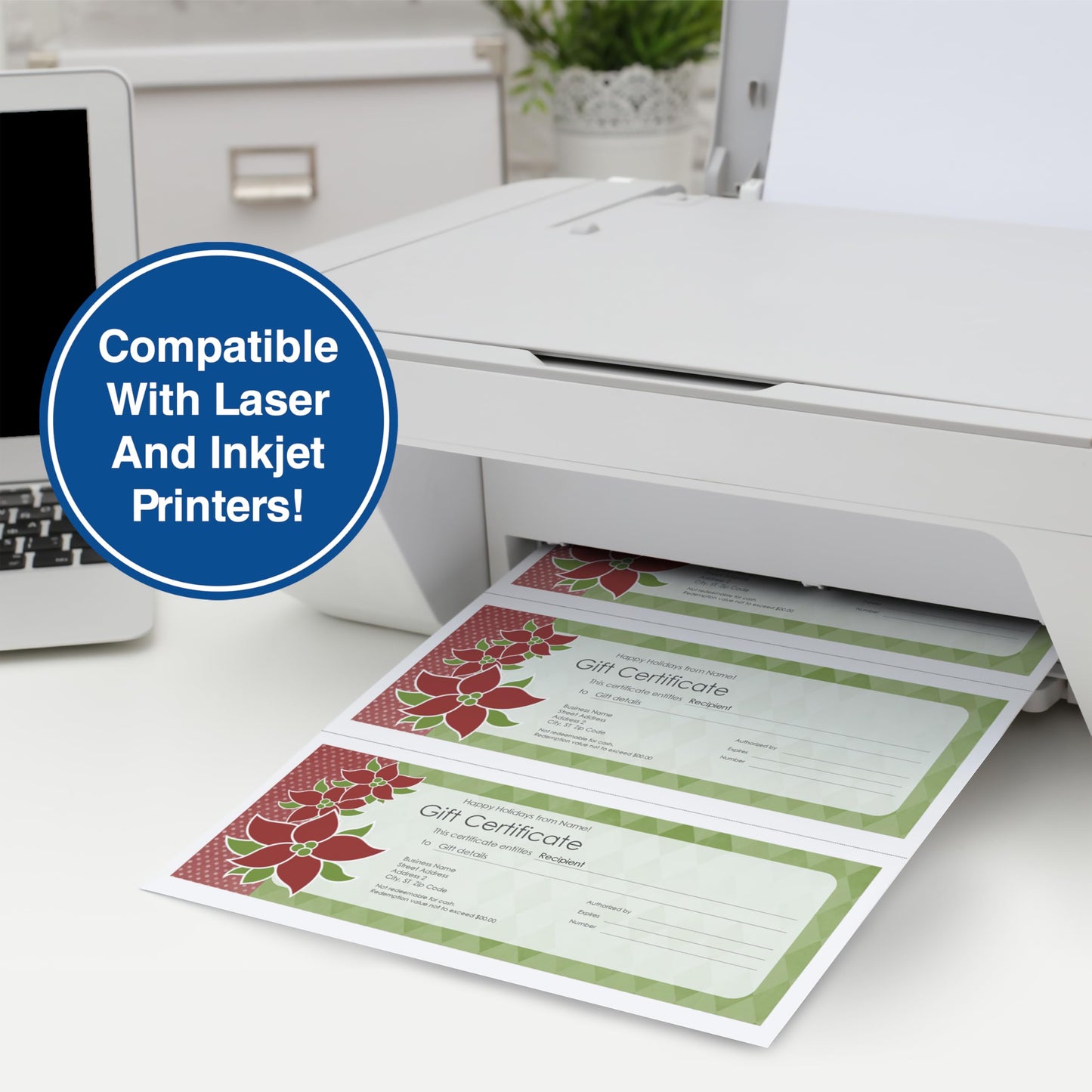 Printworks Professional Office Paper, Perforated 3-2/3-Inch and 7-1/3-Inch from Bottom, 8-1/2 x 11 Inches, 24-Lb, 500 per Ream (04122)
