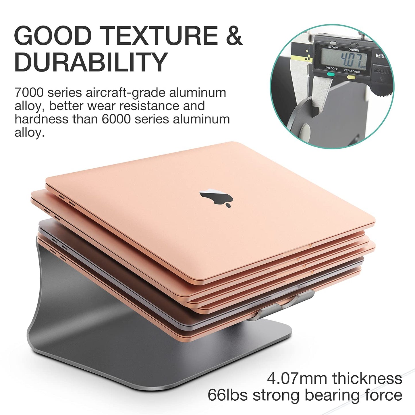 Bestand Laptop Stand Aluminum Cooling Computer Stand Holder for Apple MacBook Air Pro 11-16" Notebooks