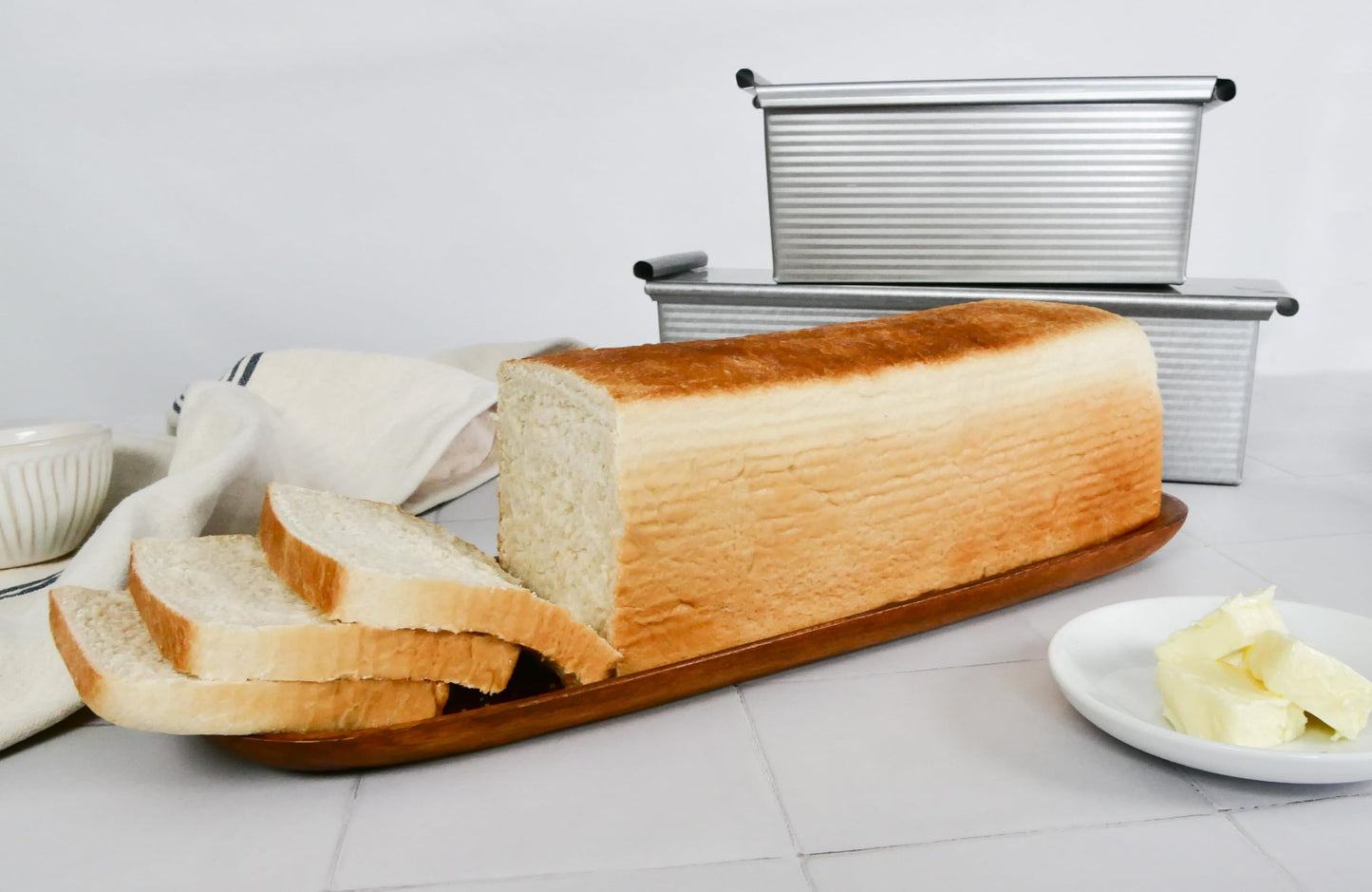 USA Pans 9 x 4 x 4-Inch Pullman, Aluminized Steel with Americoat