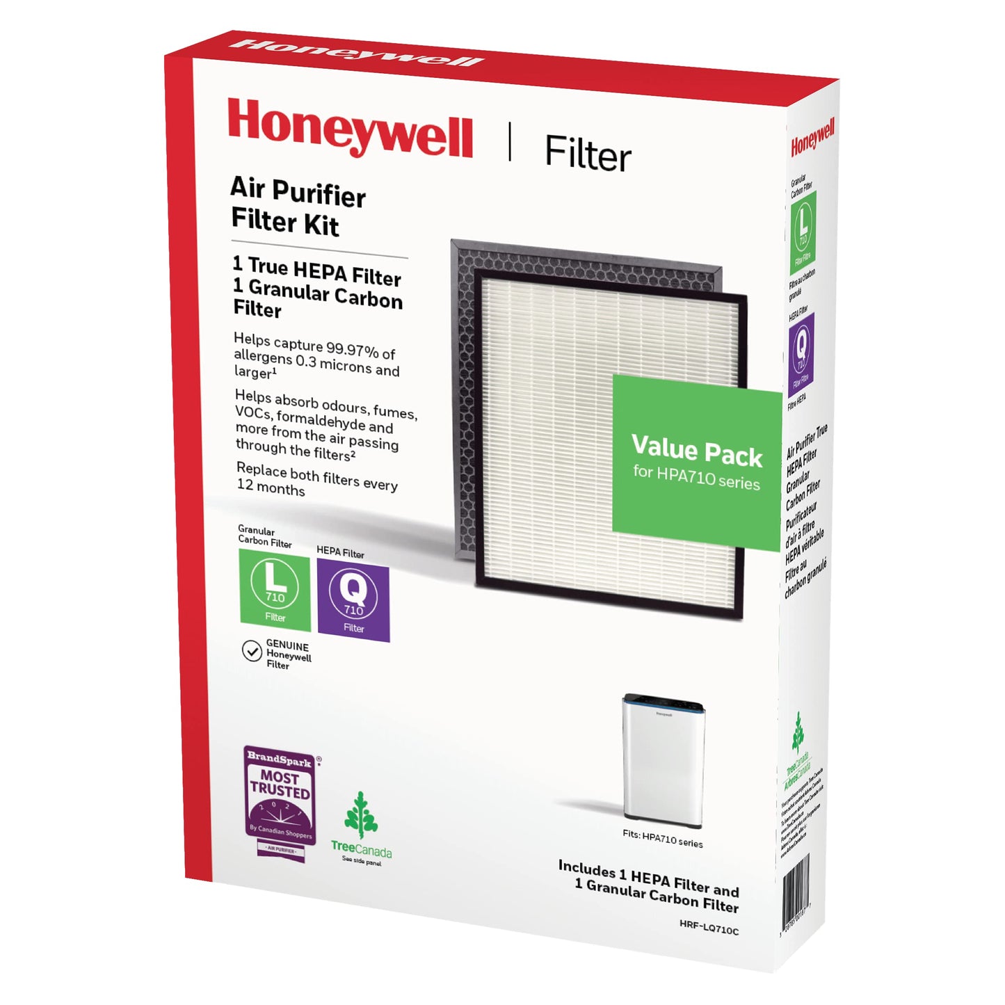 HONEYWELL HRF-LQ710C Certified Replacement Filter for HPA710C