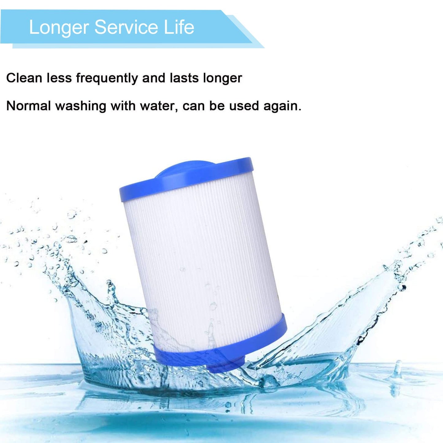 PWW50 Spa Filter Compatible with Pleatco Spa Hot Tub Filter, PWW50P3 Filter Compatible with Unicel 6CH-940, Filbur FC-0359, Waterways 817-0050 Front Access Skimmer Aber Hot Tubs, 2 Pack