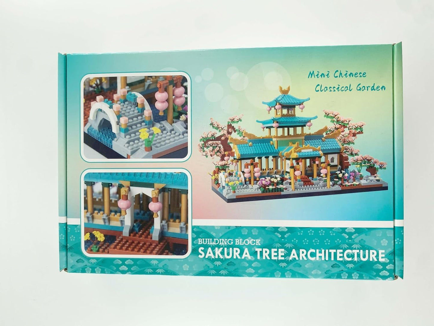 OundarM Mini Chinese Classical Garden Building Blocks Set, Cherry Blossom Botanical Collection Building Set for Adults, 14+ Teens, Home Decor Accessories (2350 Pcs)