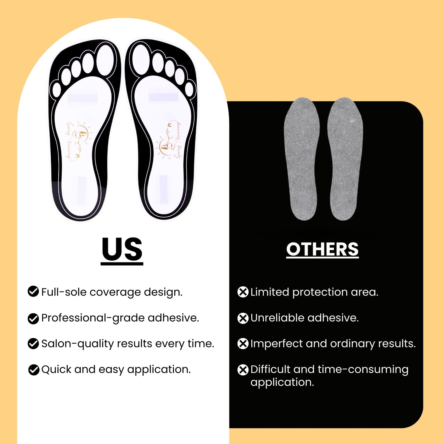 120 Pairs(240 Feets) Disposable Black Tanning Feet Pads Sunless Airbrush Spray Tent Protect Foot Shaped Spray Tan Sandals