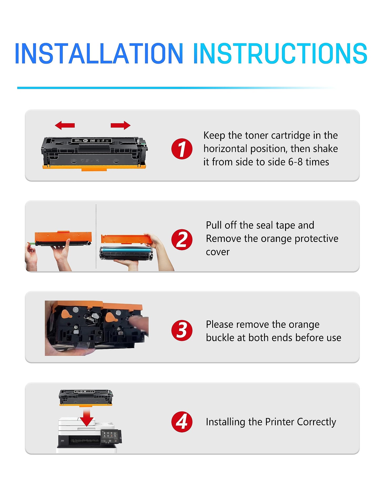 rito4colors 305a Toner Cartridge Replacement for 305A CE410A Compatible with Pro 400 Color M451dw M451dn M451nw MFP M475dw M475dn M375nw Printer(Black, Cyan, Magenta, Yellow)