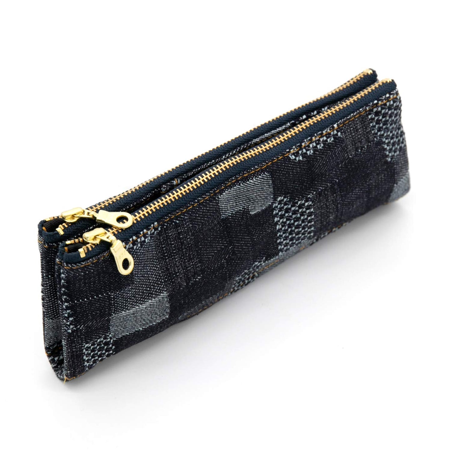 Luddite LDD-BNPN-101 Bendy Pen Case, Denim Patchwork