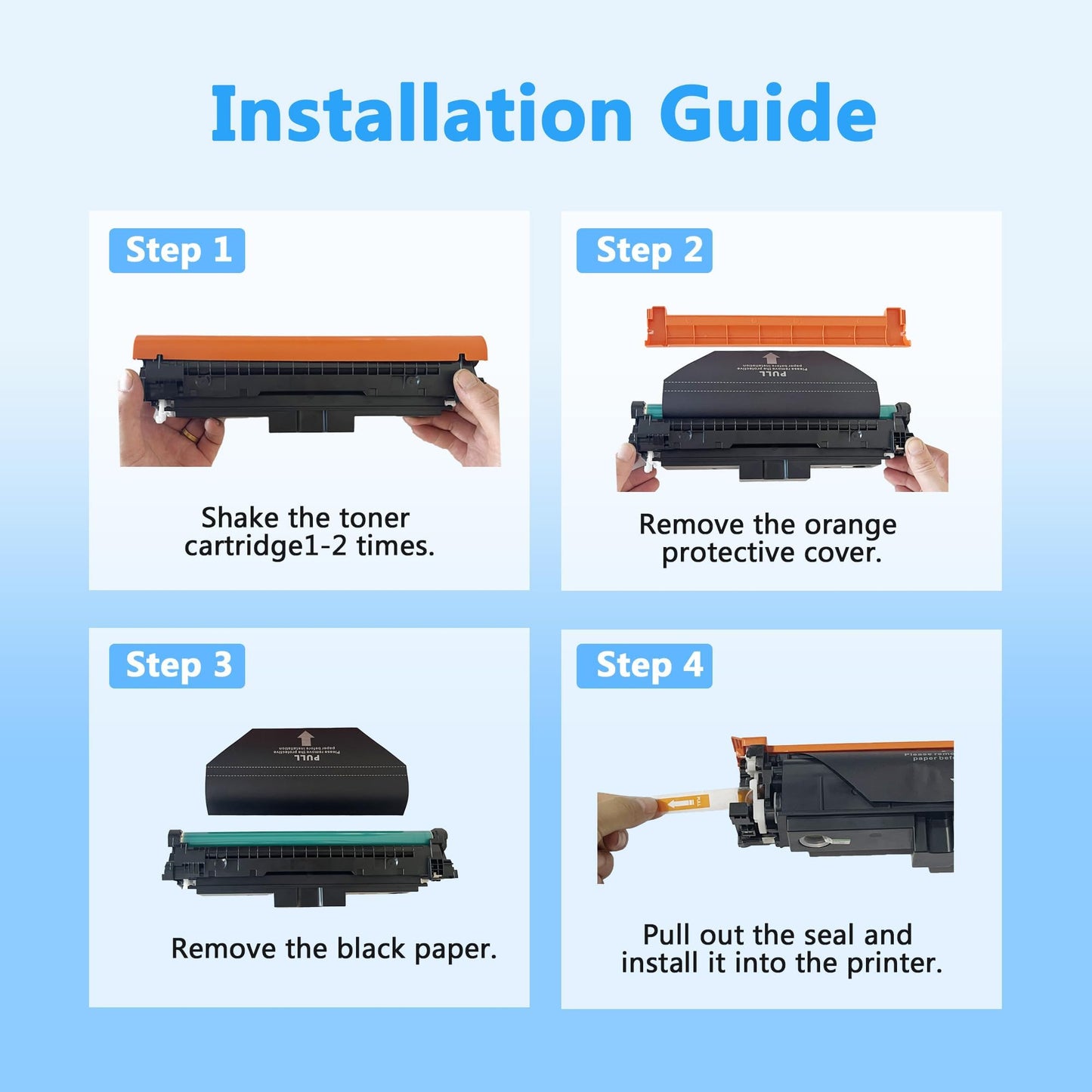 with Chip LCL Compatible Toner Cartridge Replacement for HP 210A W2100A for Color Pro 4201dn 4201dw MFP 4301dw 4301fdn 4301fdw Printer(1-Pack Black)