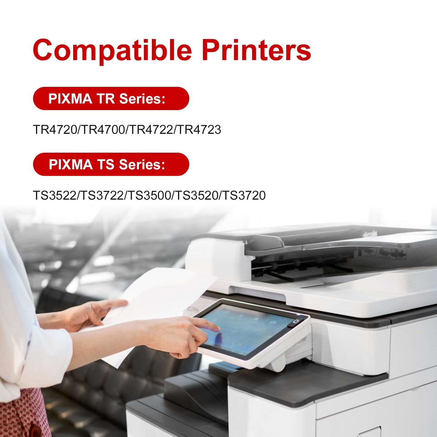 (2 Pack) 275XL Ink Cartridges 276XL Compatible Replacement for Canon 275 XL and 276 XL Works with PIXMA TR4720 TS3522 TR4700 TS3722 TS3500 TR4722 TS3720 TS3520 Printer (1 Black, 1 Tricolor)