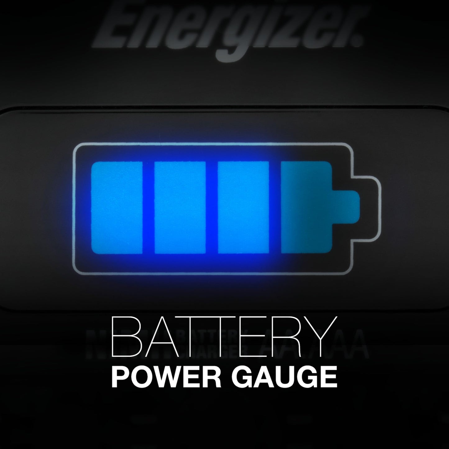 Energizer Rechargeable Battery Charger for C Cell, D Cell, AA, AAA, and 9V Rechargeable Batteries