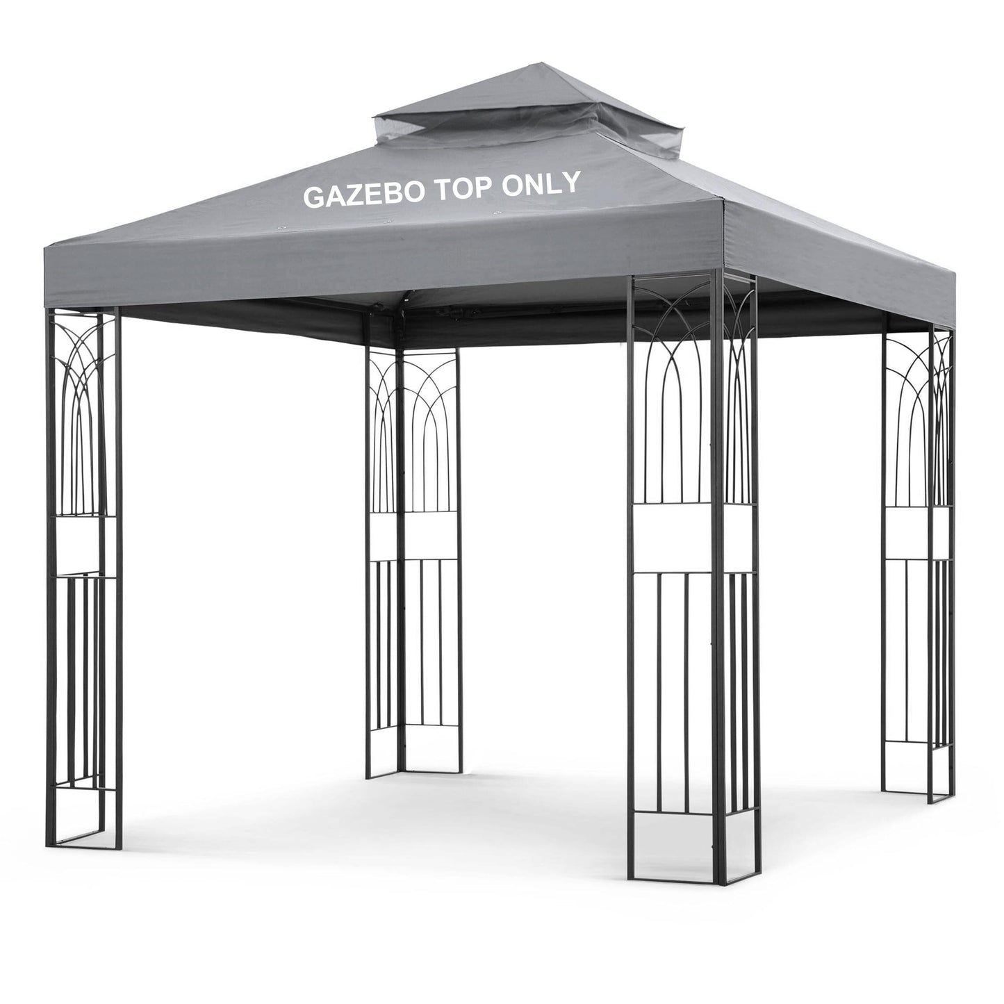 SCOCANOPY 8'x8' Gazebo Top Canopy Replacement Cover Compatible with Canadian Tire Crawford Gazebo, #088-1067-8,Gray
