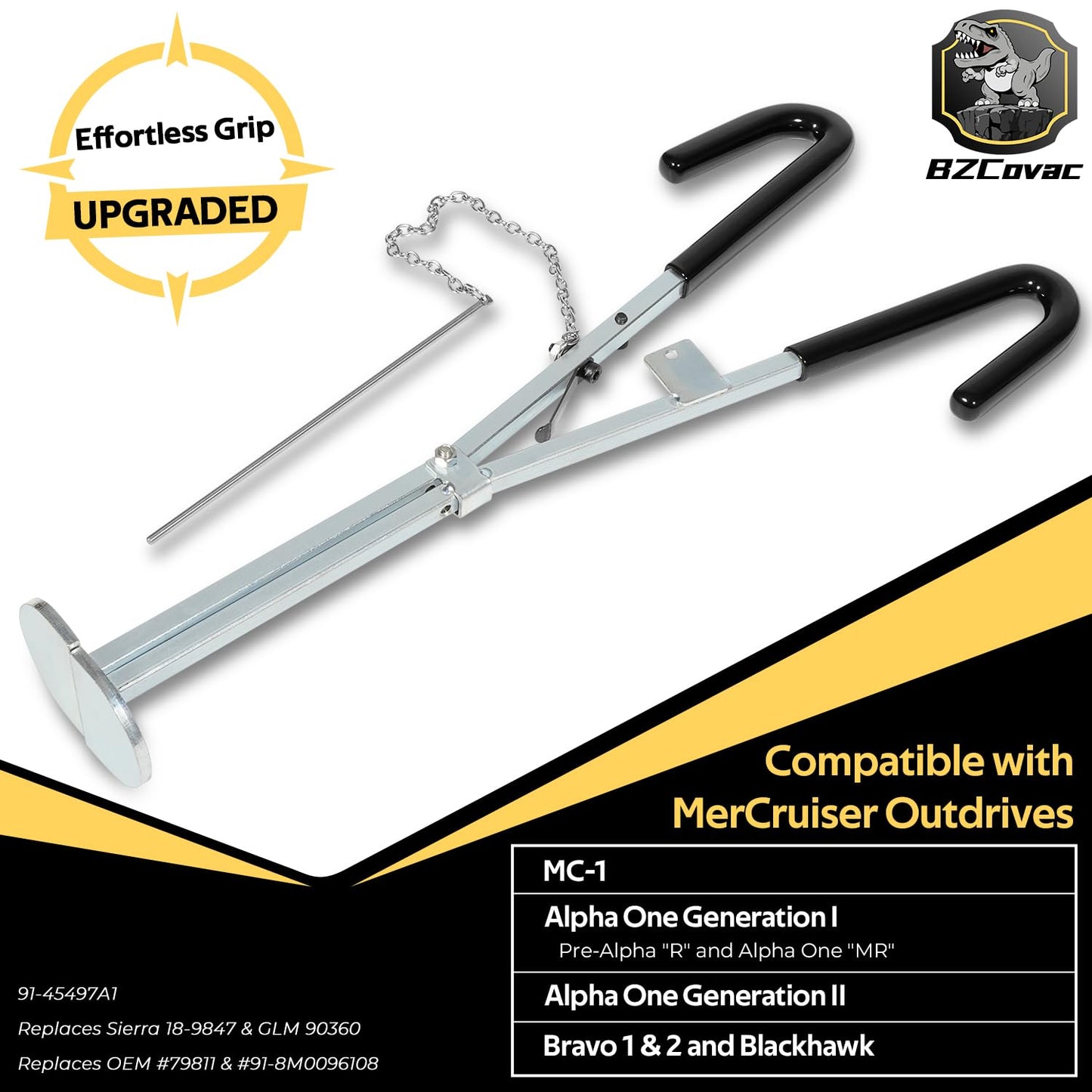 Exhaust Bellows Expander Tool for Mercruiser Alpha & Bravo Sterndrives, Replaces OE Part #91-45497A1
