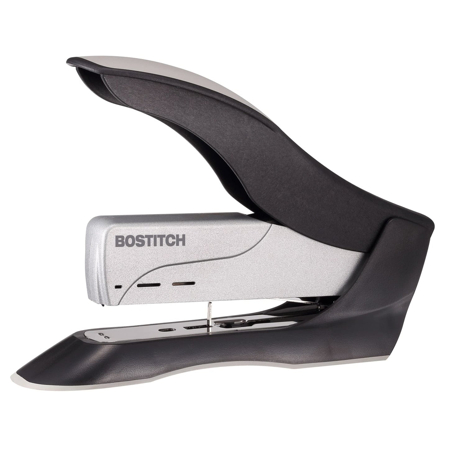 PaperPro inHANCE+100 Heavy Duty Stapler - Two Fingers, No Effort, Spring Powered Stapler - 100 Sheets, Gray (1300)