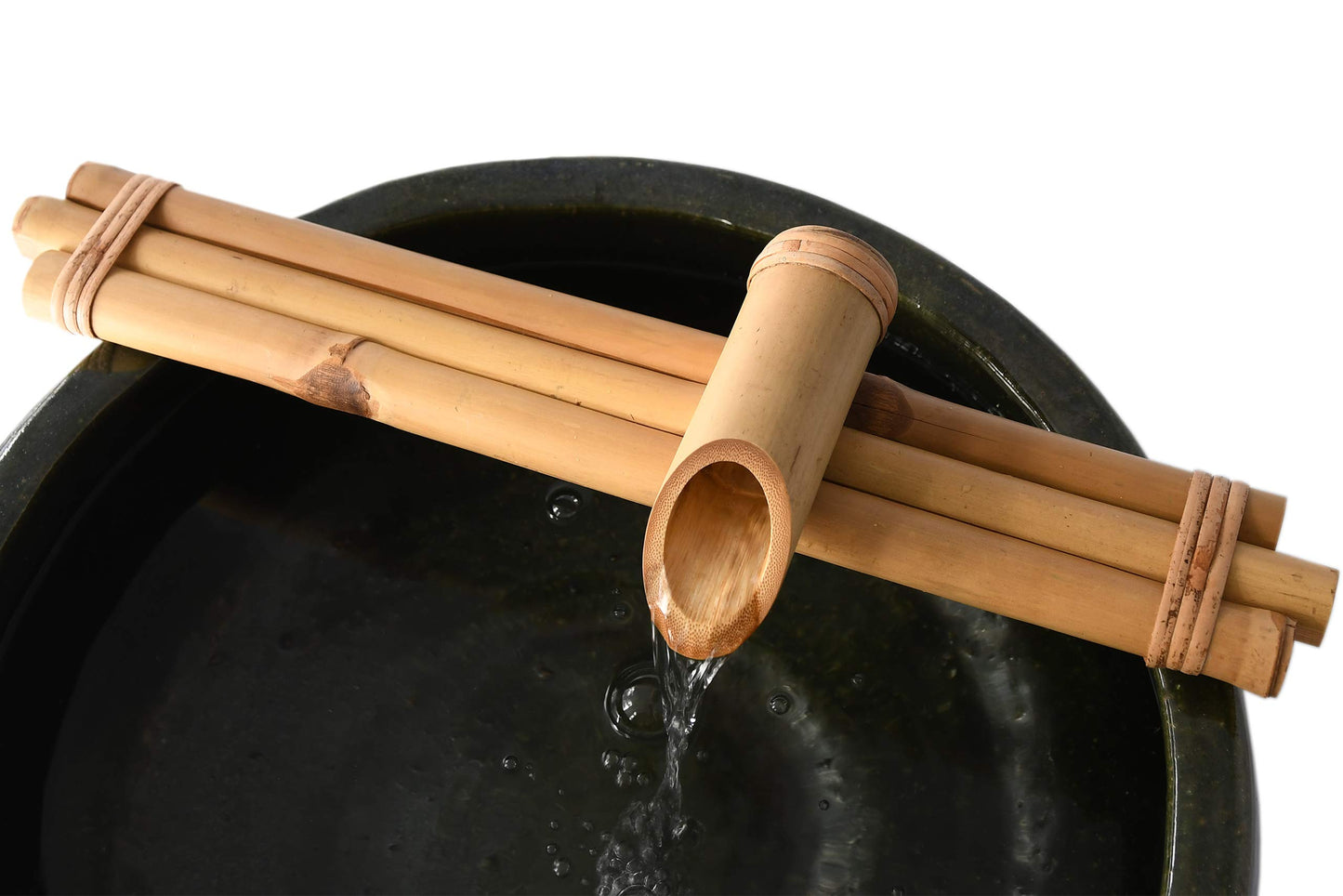 Bamboo Accents Three-Arm Spout And Pump Kit - 18"