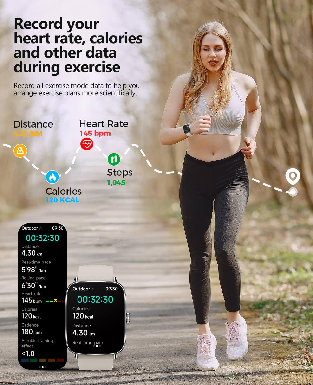 2025 Smart Watch for Women Men, 1.85" AI Voice Smartwatch, 24/7 Heart Rate Monitor, Stress/SpO2/Sleep Tracker, IP68 Waterproof, Weather, 100+ Sports Fitness Tracker for Android iOS Khaki