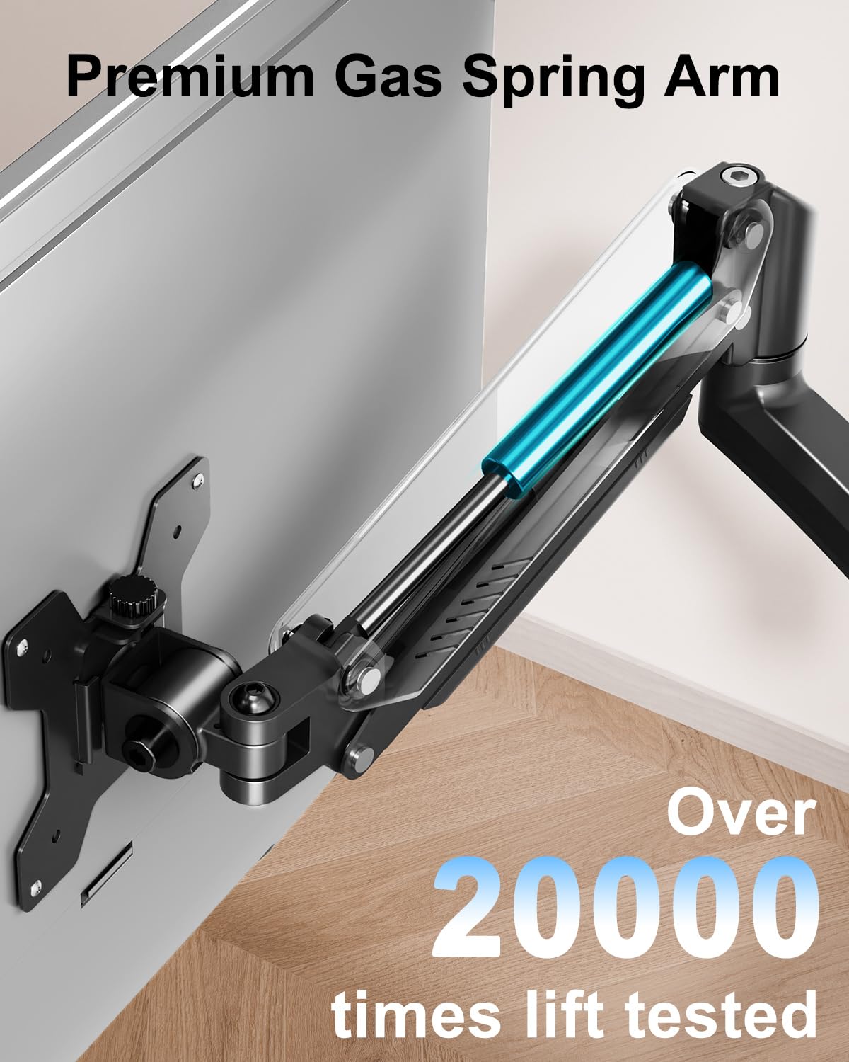MOUNTUP Dual Monitor Stand Holds up to 22 lbs Each Arm, Dual Monitor Arm for 2 Monitors, Height Adjustable Computer Desk Mount for Max 32 inch Screens, VESA Mount with C-clamp & Grommet Base