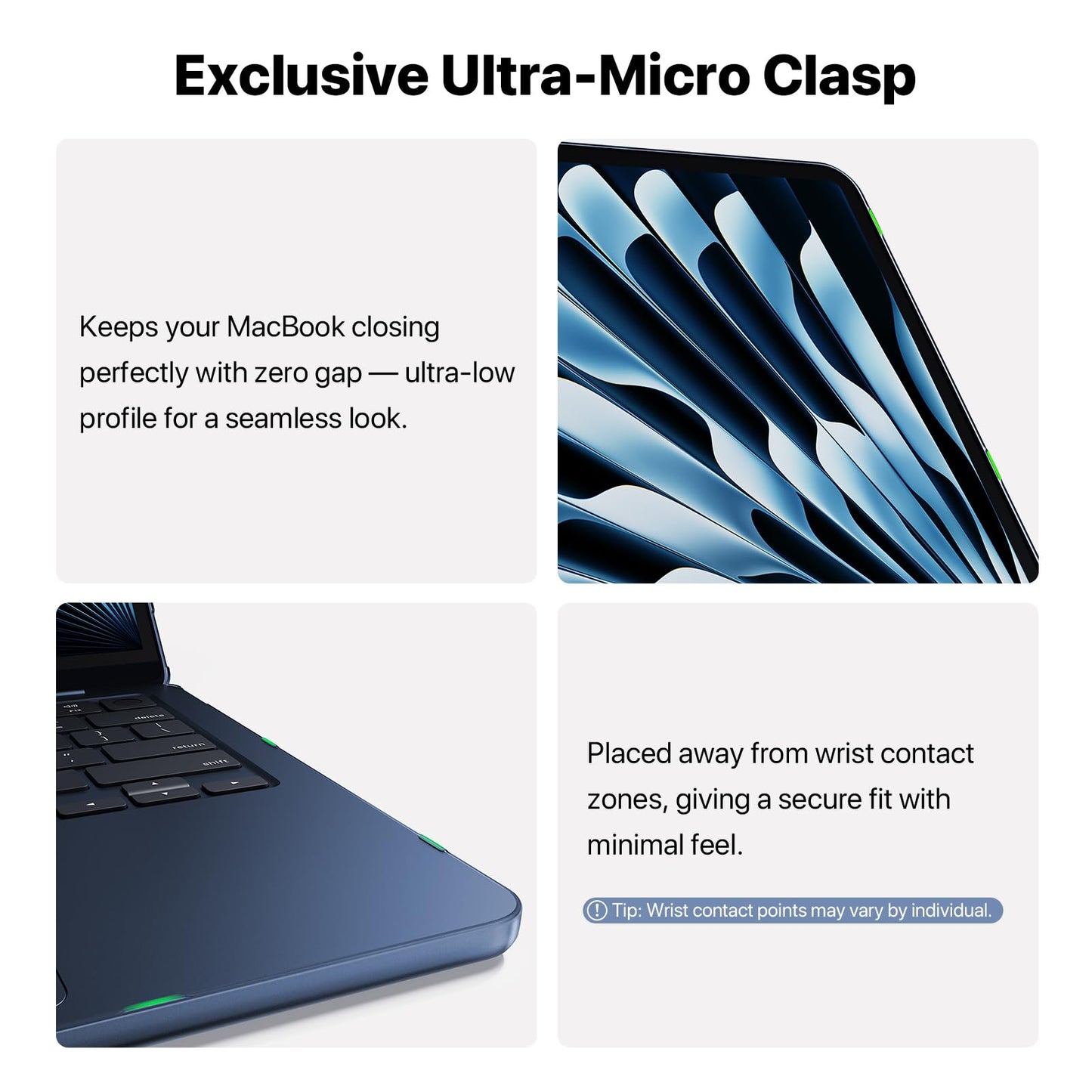 Compatible with MacBook Air 13 inch Case M5 M4-M2 2026 2025-2022, A3449 A3240 A3113 A2681, [100% Match Official Color] Protective Hard Shell Laptop Cover for MacBook Air 13.6 inch – Midnight Clear