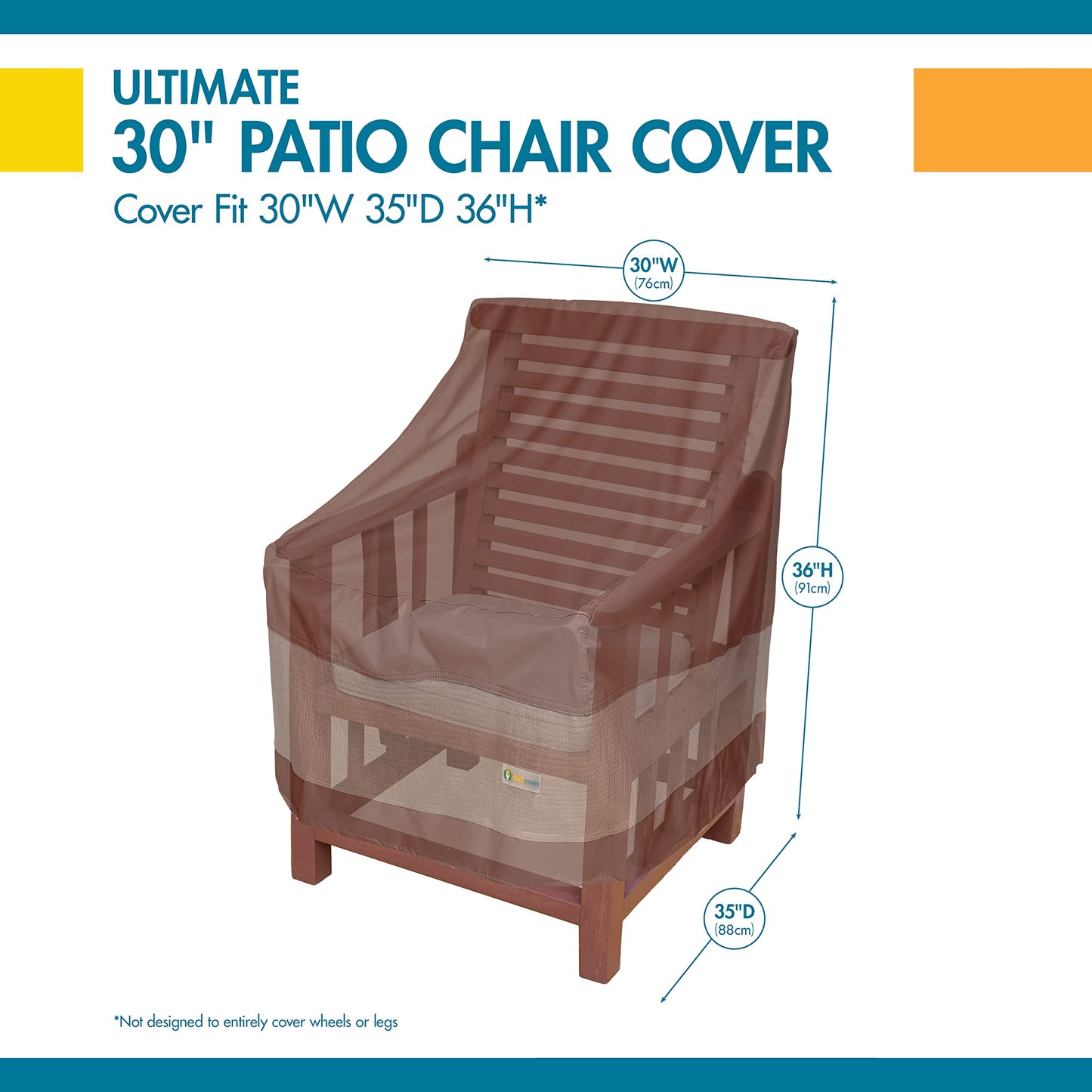Duck Covers Ultimate Patio Chair Cover, 32-Inch