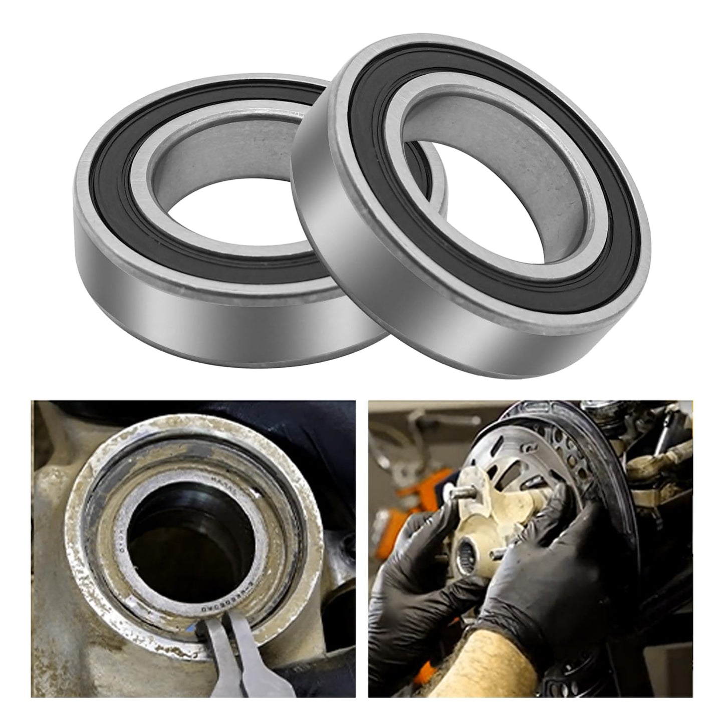 MDEOOSKY Rear Axle Brake Drum Wheel Seal Bearing O-Ring Kit Replacement for Honda Foreman 400 450 500 Rancher 350 TRX350 400 1997-2013, 91355-HN2-003