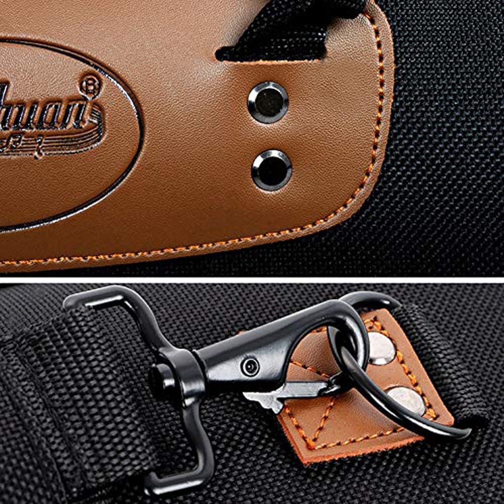 Soprano Saxophone Bag 1200D Water-resistant Oxford Cloth Adjustable Padding Straps with Pocket,15mm Cotton Padded, Clarinet Bag