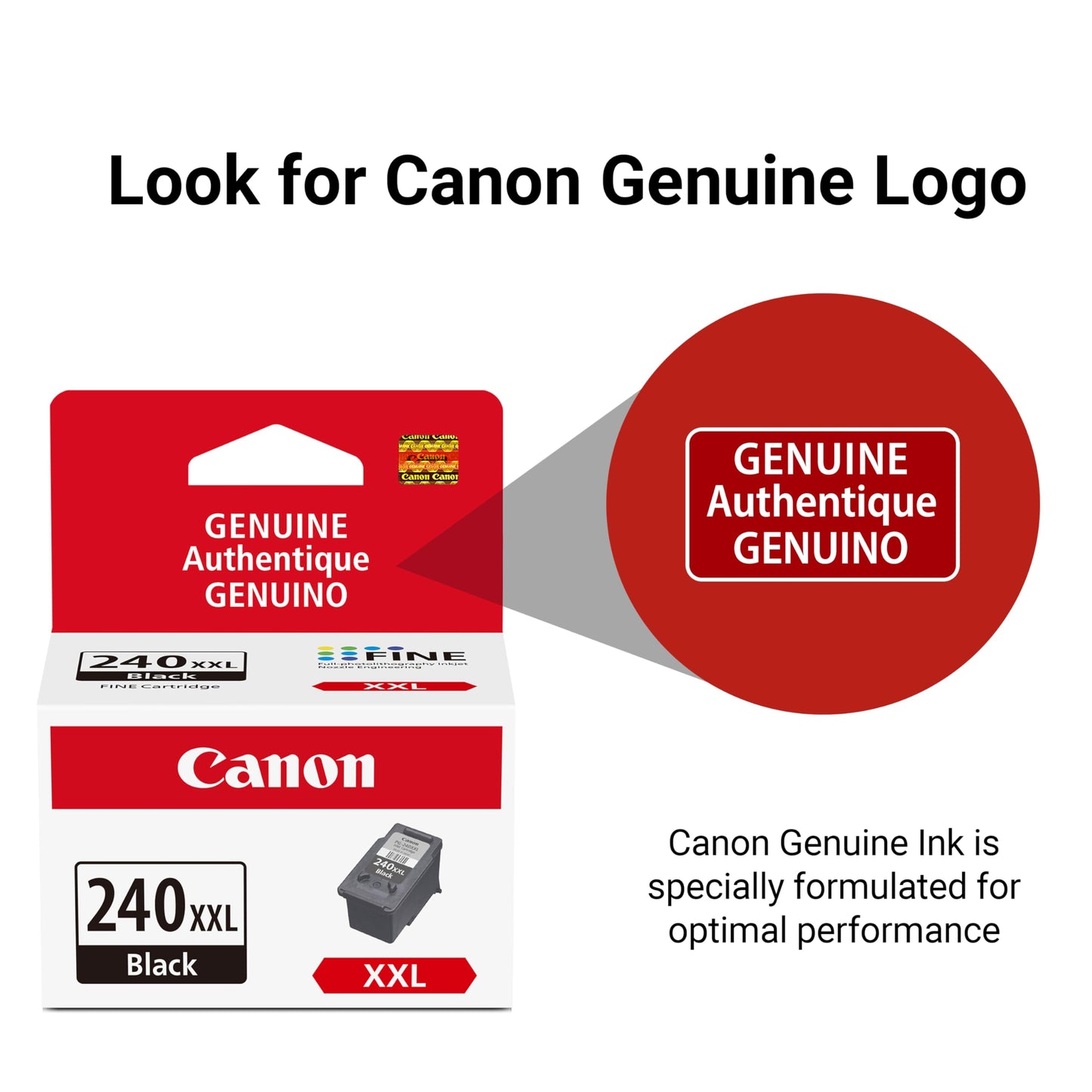 Canon PG-240XXL Black Ink Cartridge, Extra High-Yield