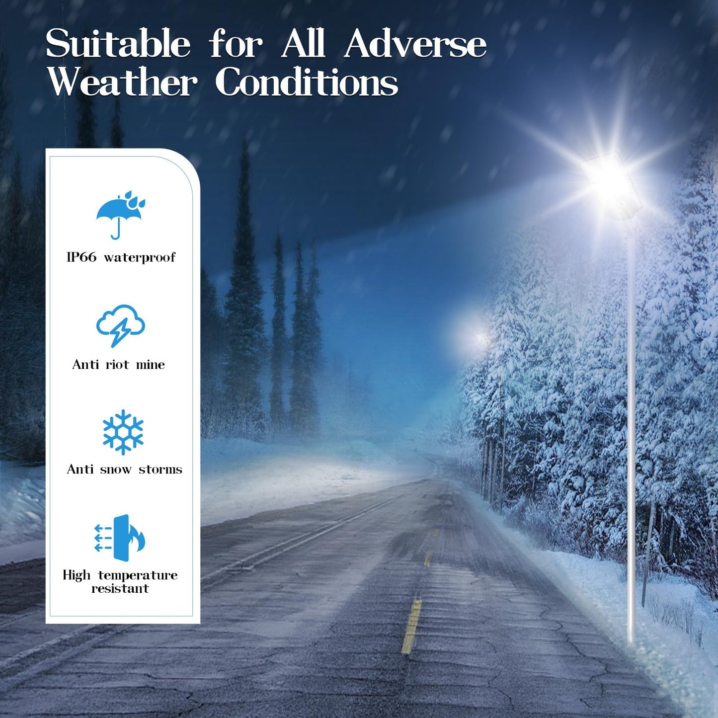 Willmind Solar Street Lights Outdoor: Solar Security Lights, 1200W, Motion Sensor with Remote Control, Flood Lights, 2500ML Brightness, from Dusk to Dawn, for Garage, Warehouse, Shop, 2 Packs White