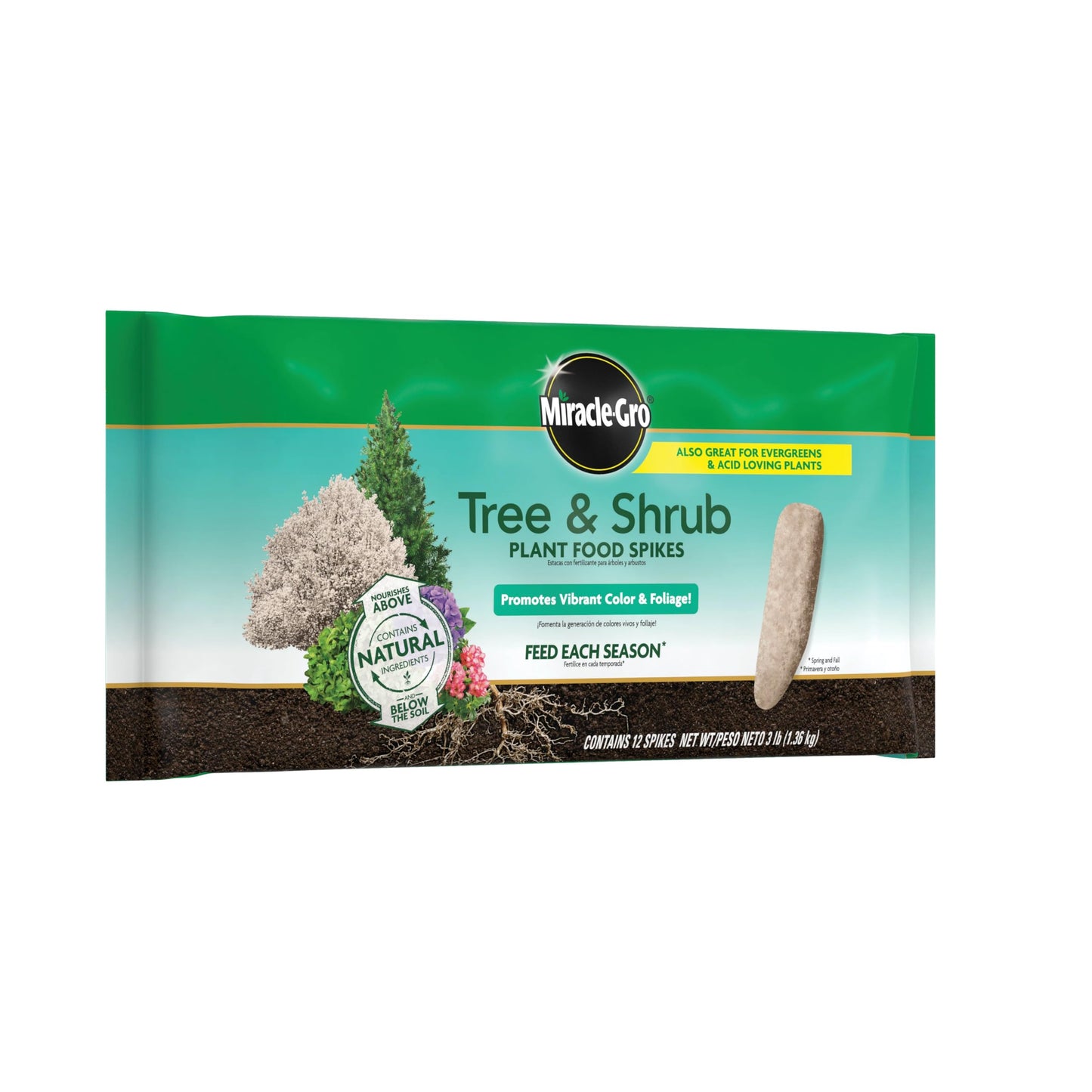 Miracle-GRO Tree & Shrub Fertilizer Spikes - 12 PK