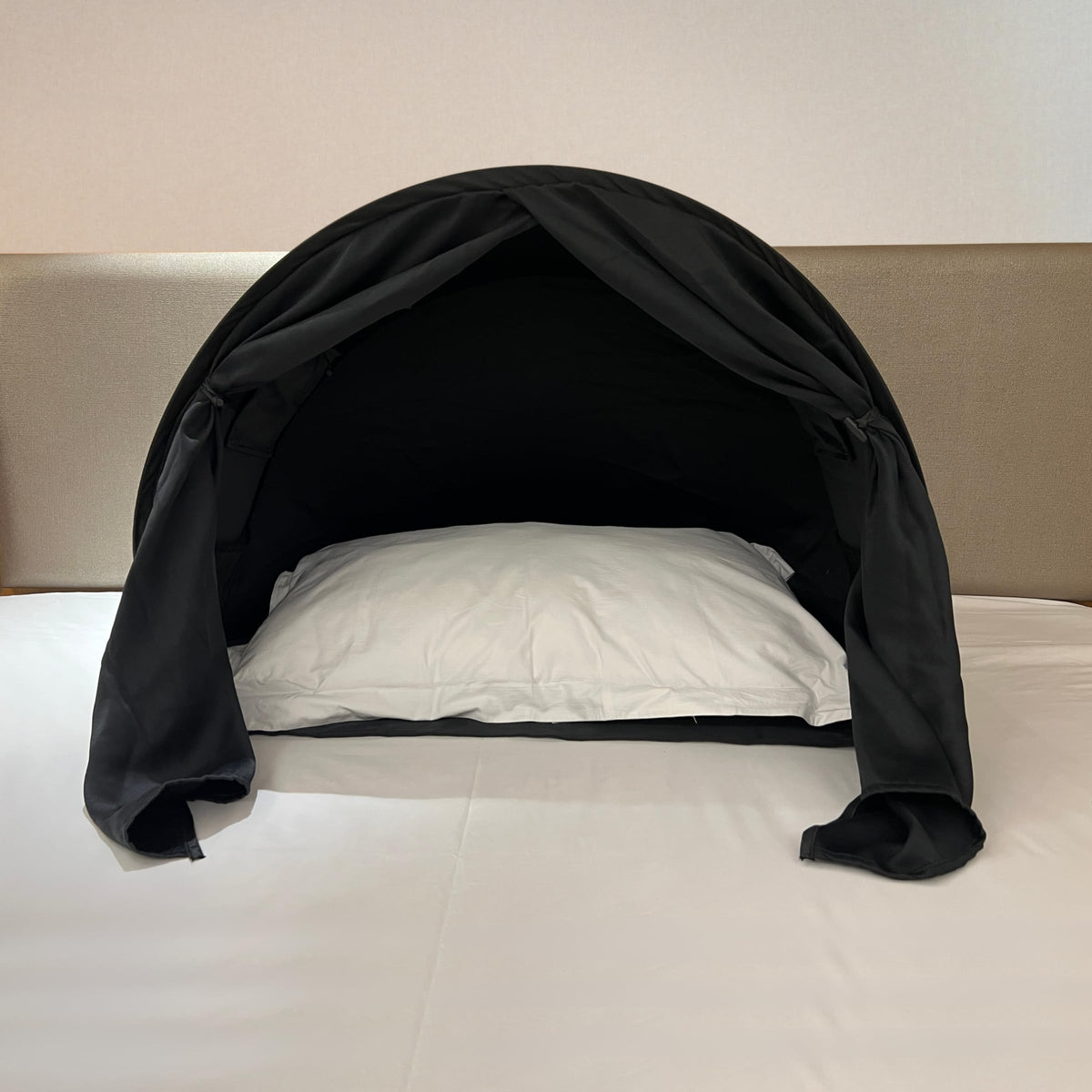 Compact Blackout Bed Tent for Deep Sleep - Light-Blocking Luxury Sleep Den Tent - Blackout Canopy to Improve Sleep Anytime, Anywhere - Perfect for Nightshift, Dorms, Travel, Naps and Relaxation