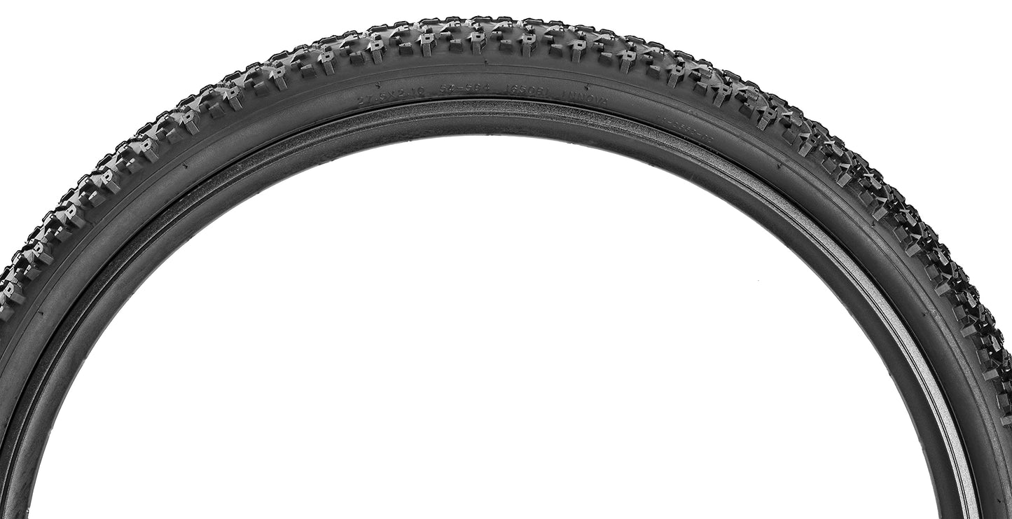Schwinn Replacement Bike Tire, 27.5" x 2.10" Mountain Bike Tire, High Traction Knobs, Puncture Guard, Fits Internal Rim Widths 19mm-29mm, PSI Range 35 to 65