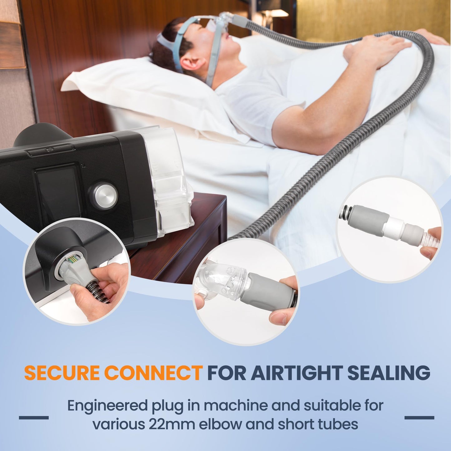 Air Heated Tubing for Airsense 10 & Aircurve 10 - Climate Line Air Hose Compatible with Resmed - Improved Version Replacement Tubing Supplies