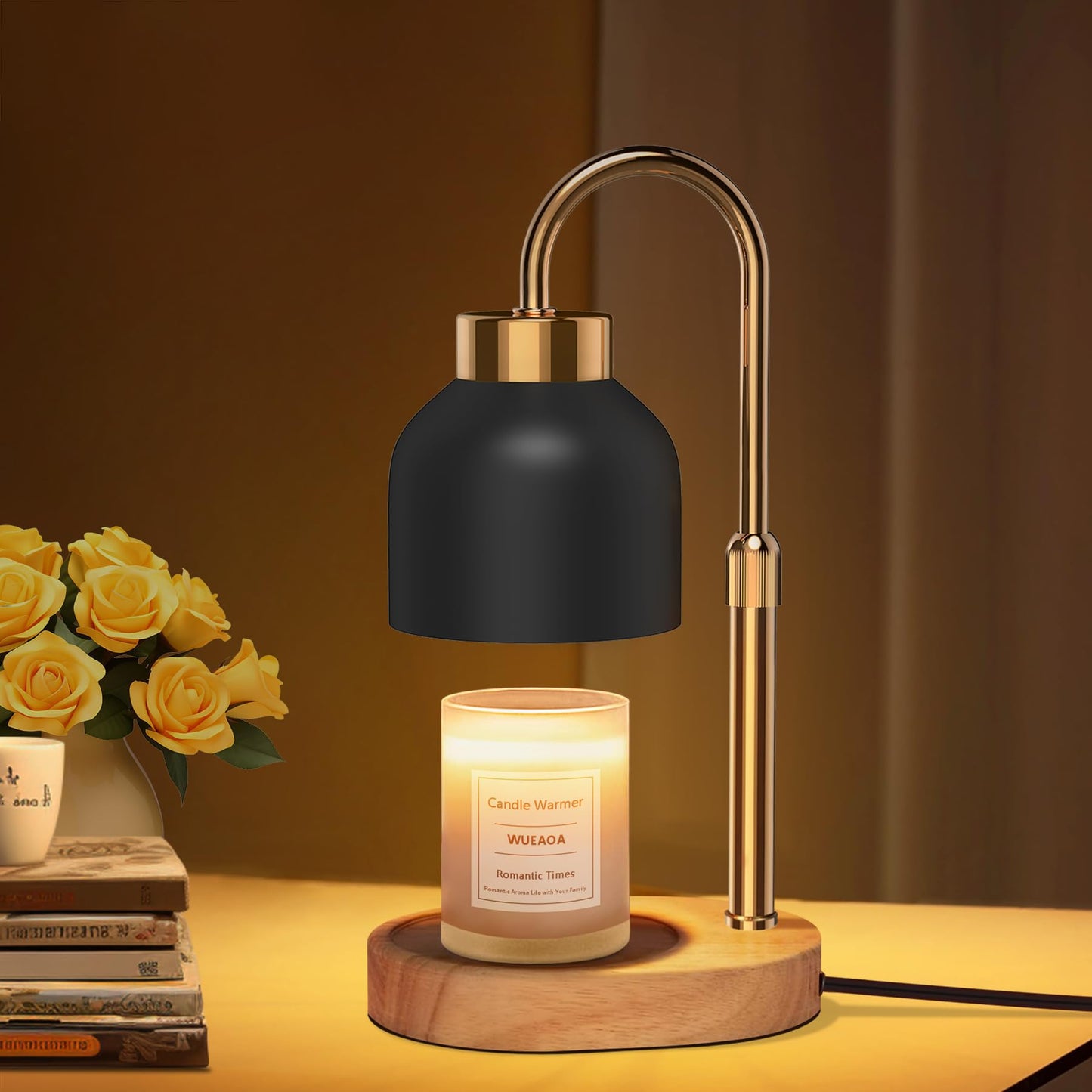 Candle Warmer Lamp with Timer,Candle Lamp with Dimmer,Wax Warmer Height Adjustable for Home Decor,Wax Melt Warmer for Scented Candles Gift for Mom Mother
