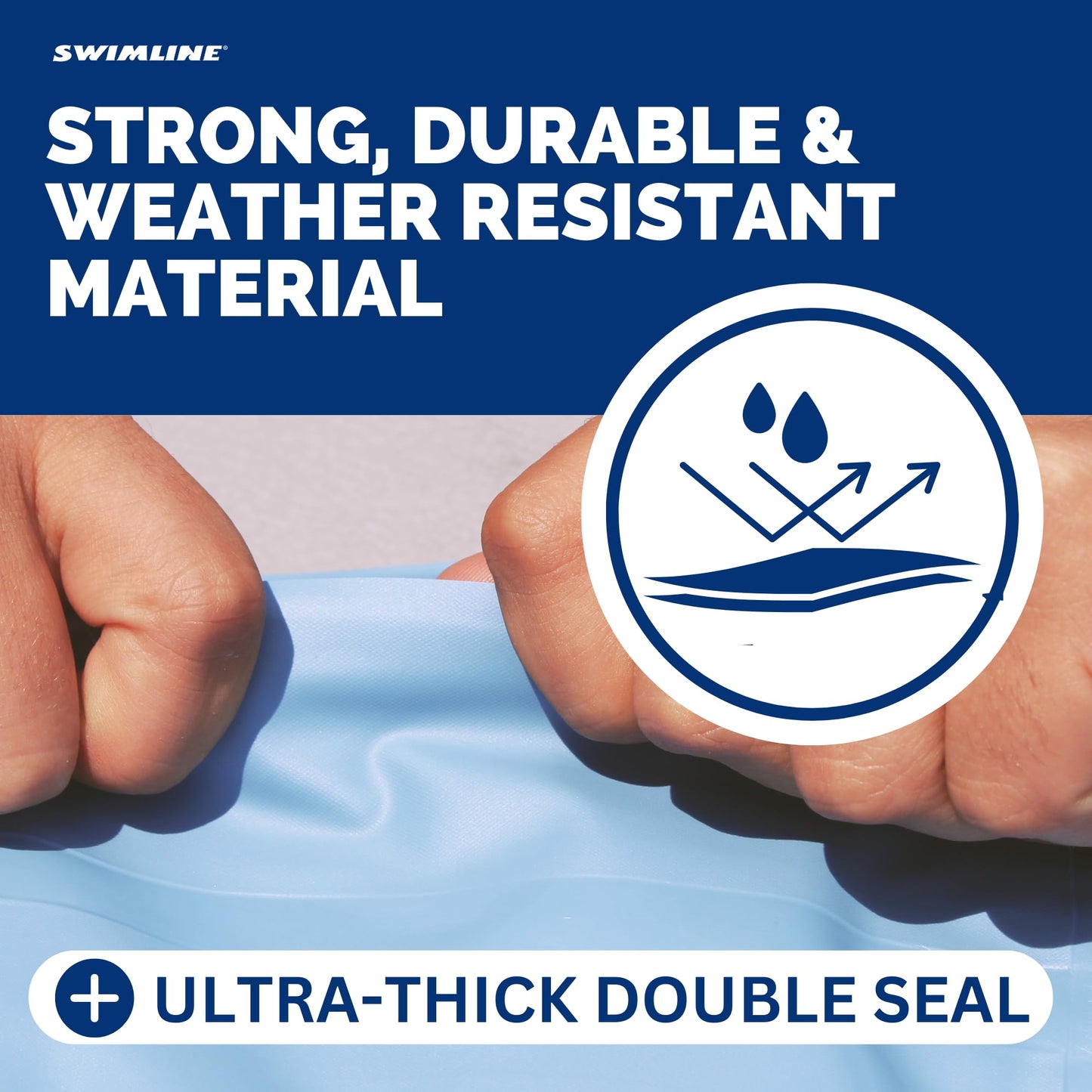 SWIMLINE HYDROTOOLS Air Pillow For Above Ground Pools Cover Winterizing 2-Pack | 4 x 4 ft Cushion Swimming Pool Closing Winter Kit | Cold Resistant Ice Equalizer Thick Pillows Accessories | 1144 ACC44