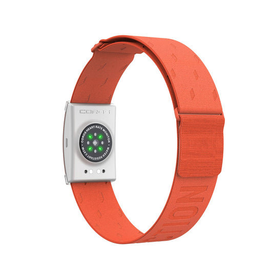 COROS Heart Rate Monitor, Comfort, Easy to wear, Auto-wear Detection, Advanced Sensor, Precise Data, Bluetooth, 38 Hours Battery Life, Compatible with up to 3 Connections, for Run and Bike-Orange