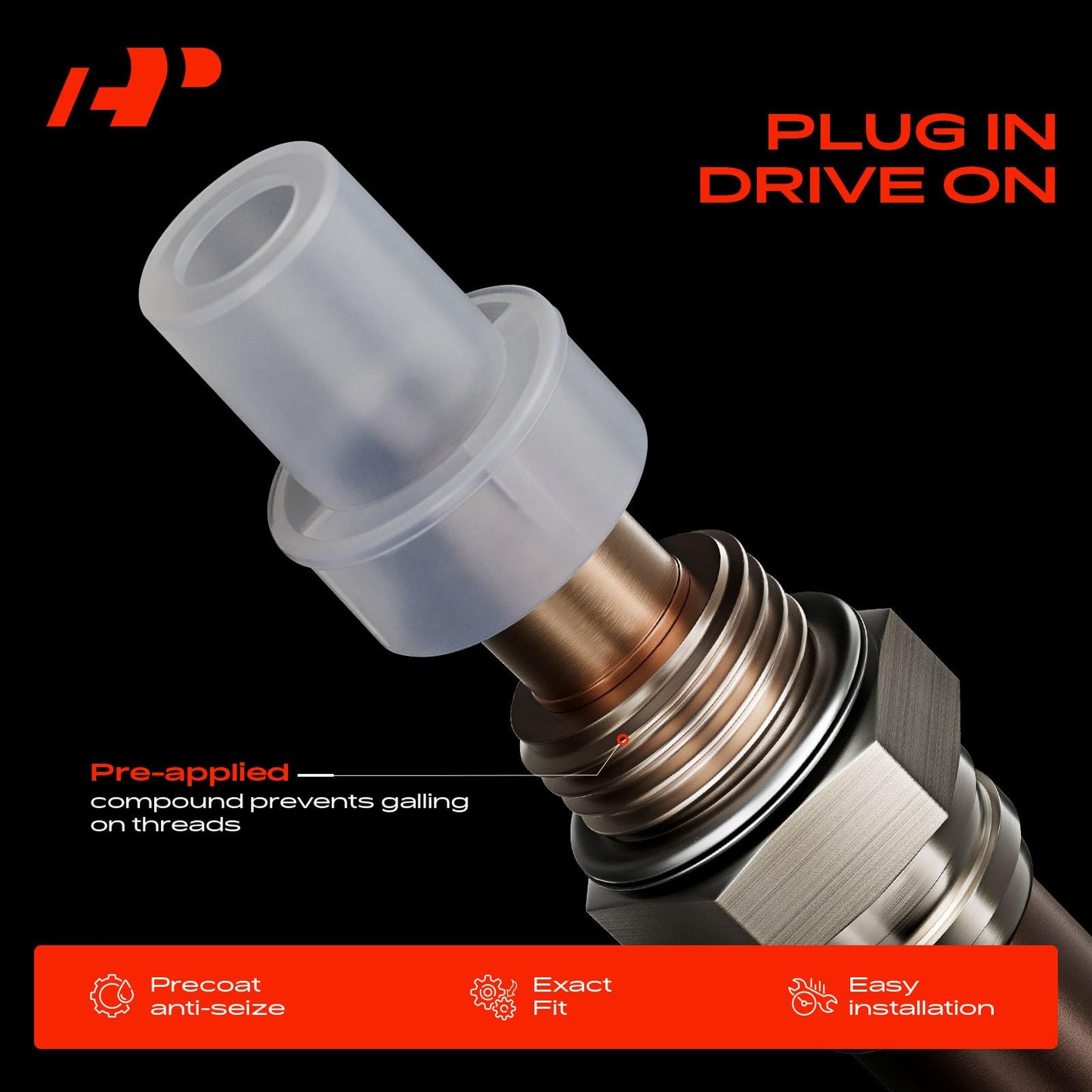 A-Premium O2 Oxygen Sensor Compatible with Mazda 3 2006 2007 2008 2009 2010 2011 2012 2013, 5 2008 2009 2010, 2.0L 2.3L, Upstream, Replace# LFL7188G1A, LF8R188G1