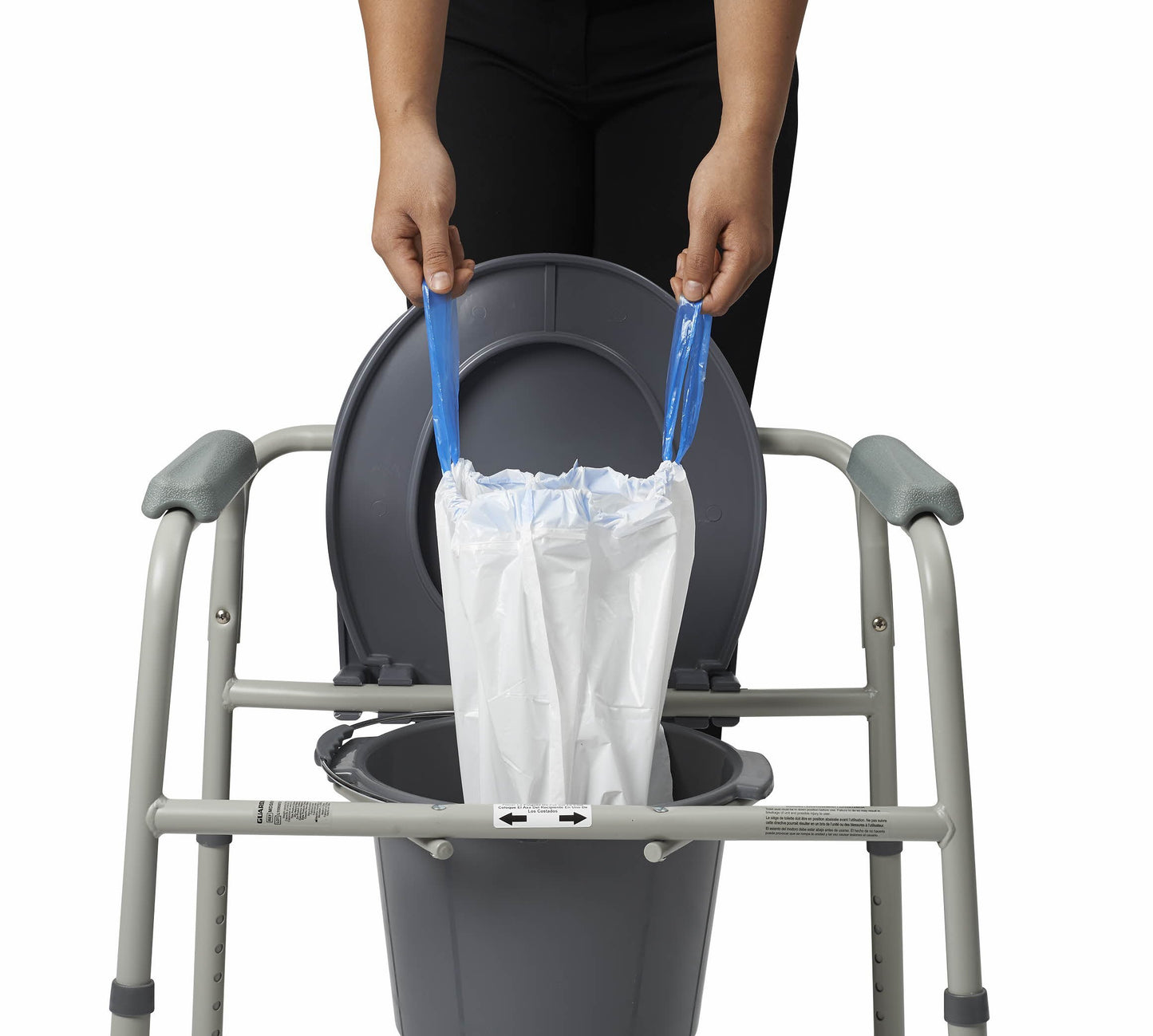 Medline MDS89664LINER Commode Liners with Absorbent Pads (Pack of 6)