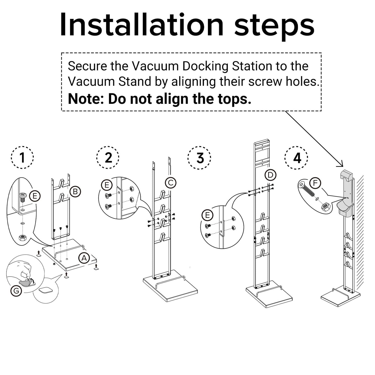 IZSOHHOME Vacuum Stand for Dyson,Storage-Stand-Docking-Station-Holder Compatible with Dyson,Stable Metal Storage Bracket Stand Holder,V6 V7 V8 V10 V11 V12 V15 DC30 DC31 DC34 DC35 DC58 DC59 Cordless