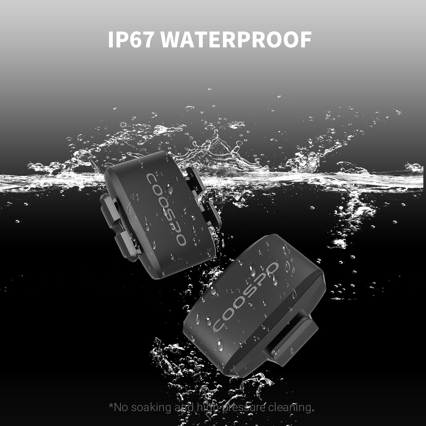 COOSPO Bike Cadence Speed Sensor BK9, Bluetooth 5.0 ANT+ Wireless Cycling Speed Bicycle RPM Cadence Sensor, IP67 Waterproof & 300H Battery