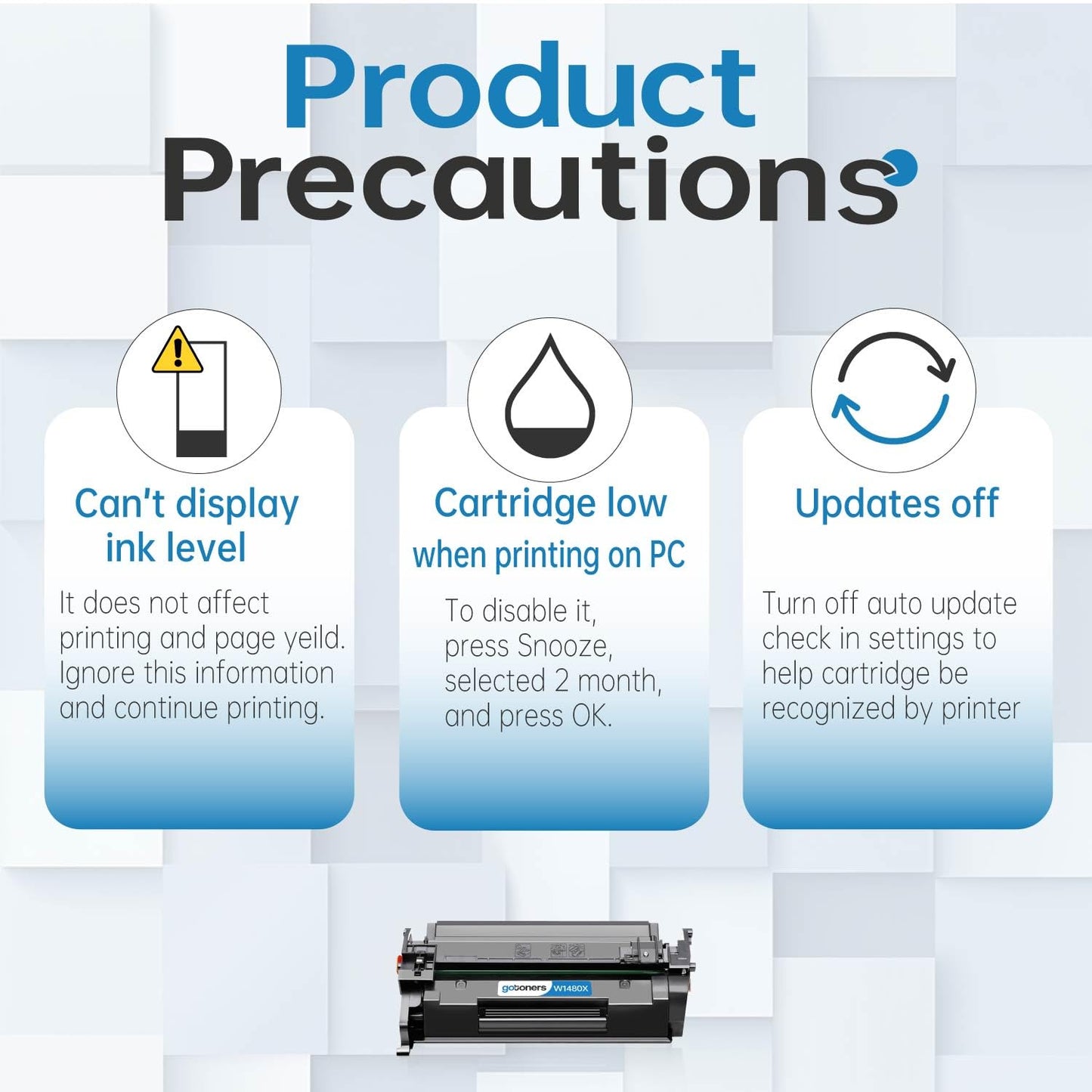 Gotoners 148X Compatible Toner for HP 148X W1480X 148A W1480A (with Chip) 9500 Pages Work with HP Laserjet Pro 4001dw 4001dn 4001n MFP 4101fdw 4101dw 4101fdn Printer Ink - 2-Pack